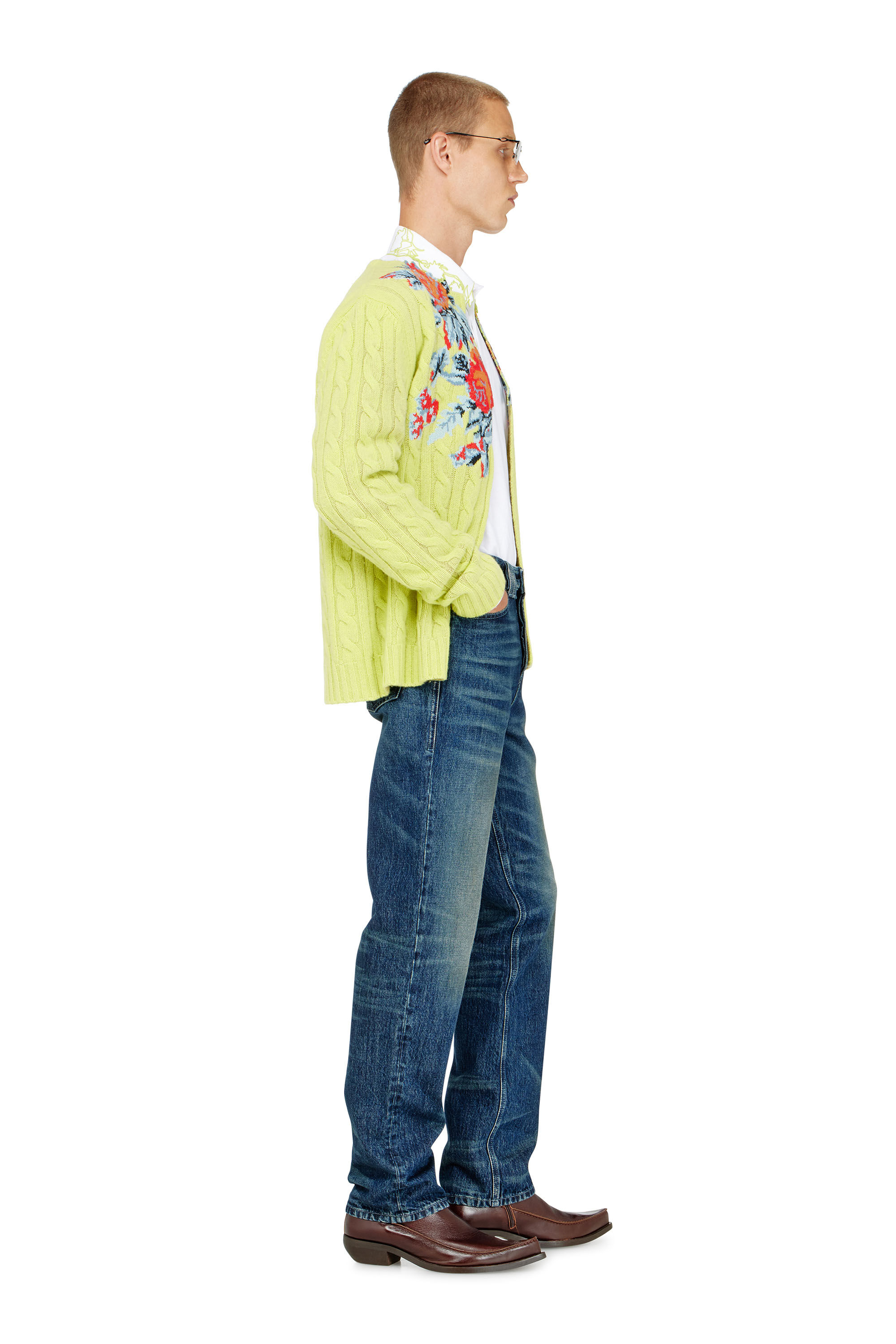 Diesel - Regular Jeans 1991 D-Voeed 007FZ Homme, Bleu Fonc&eacute; - Image 2