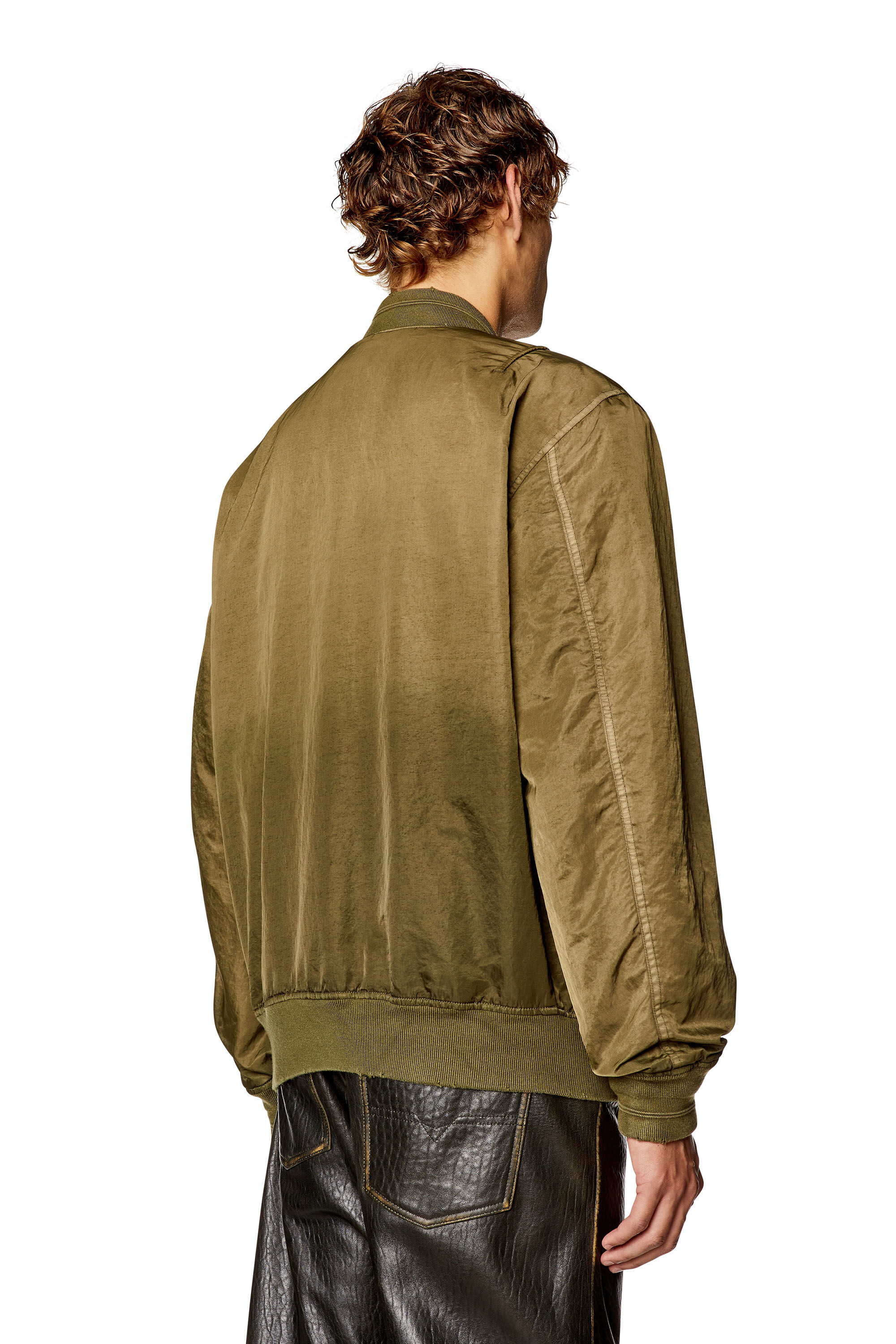 Veste bomber matelassee avec effet degrade Homme Vert Diesel