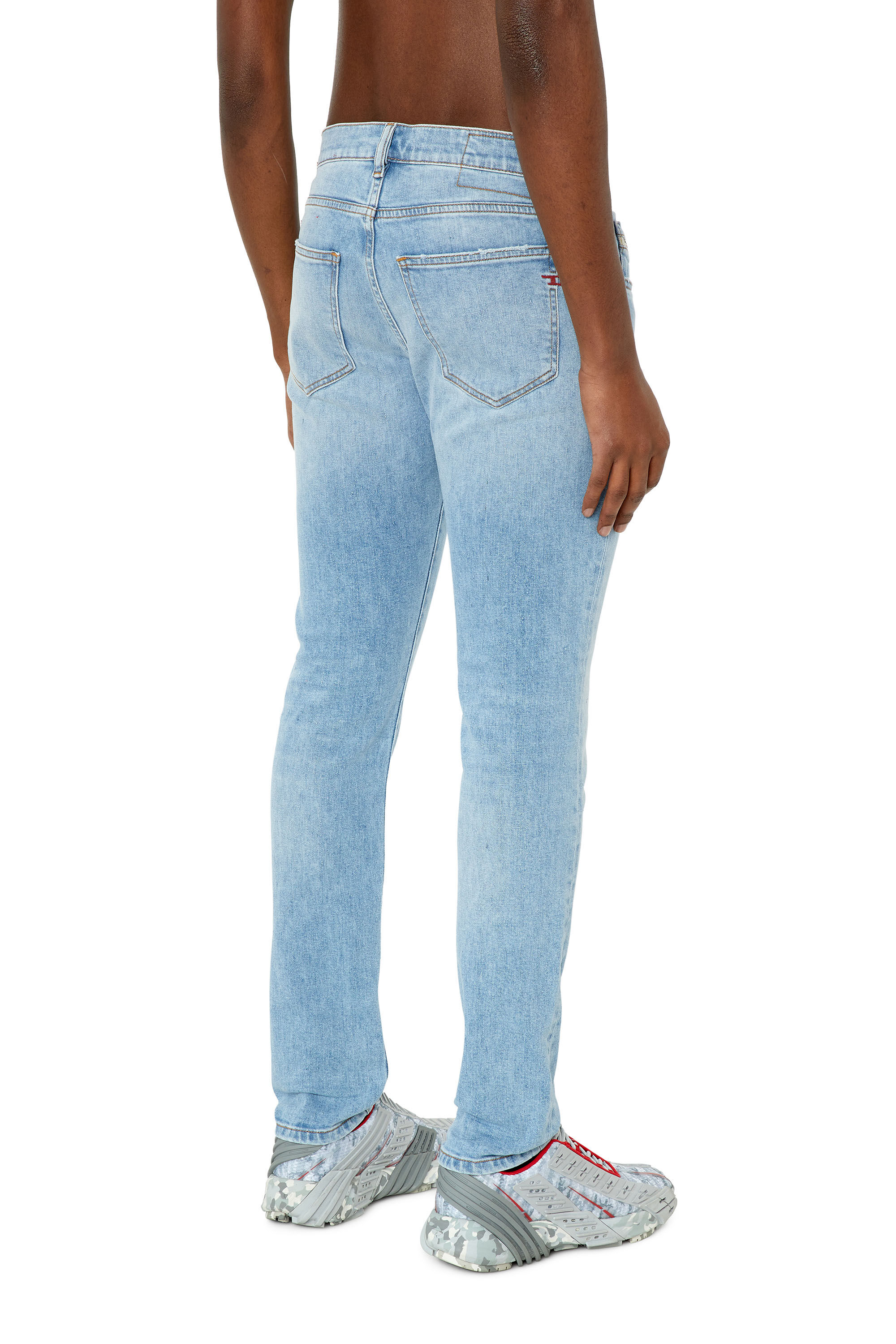 Diesel - Slim Jeans 2019 D-Strukt 09F41, Light Blue - Image 4