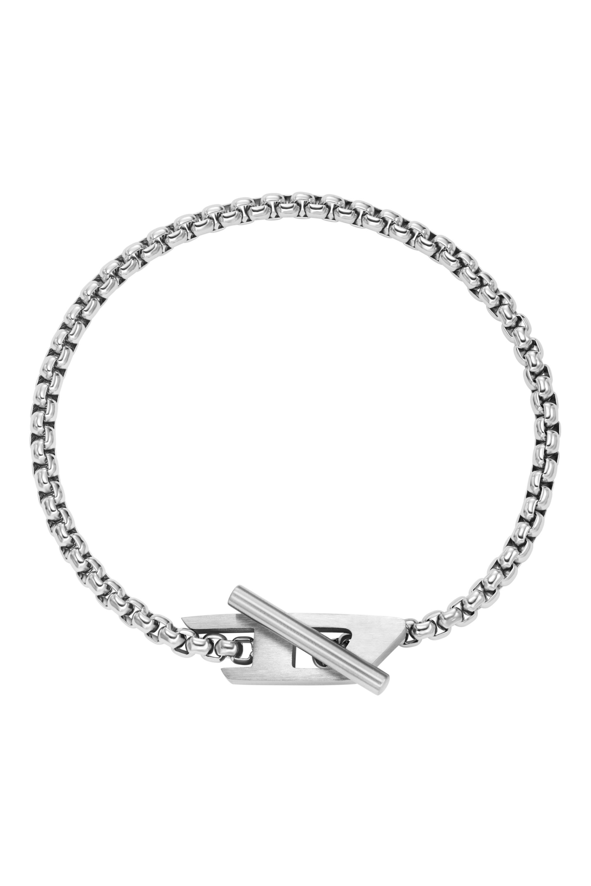 Diesel - DX1476, Unisex Kettenarmband aus Edelstahl in Silber - 1