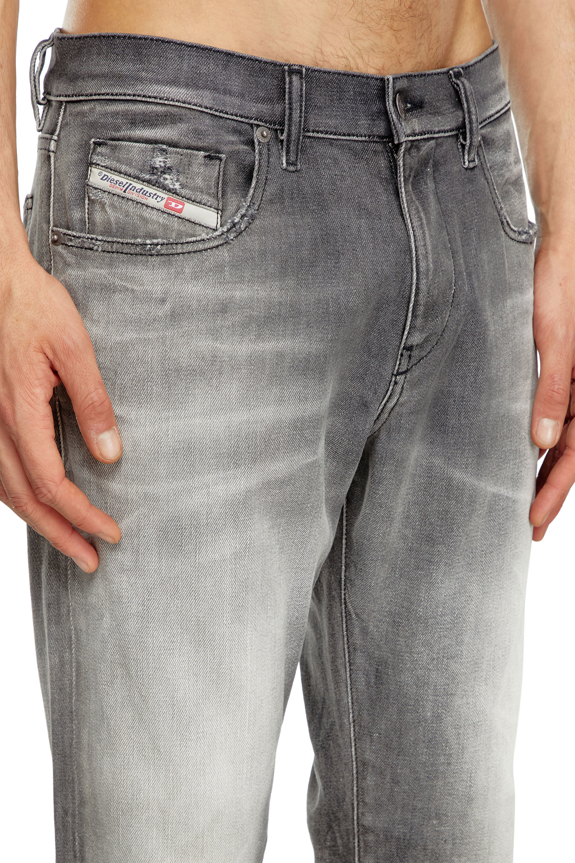 Diesel - Slim Jeans 2019 D-Strukt 09J58, Grigio scuro - Image 5