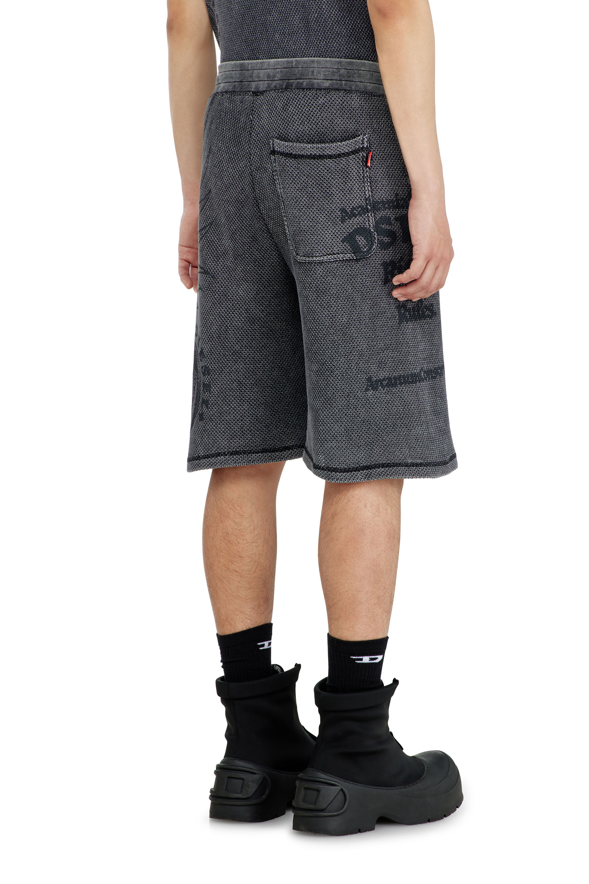 Diesel - P-ERRY, Herren Sweatshorts aus Baumwollmesh mit Prints in null - 4