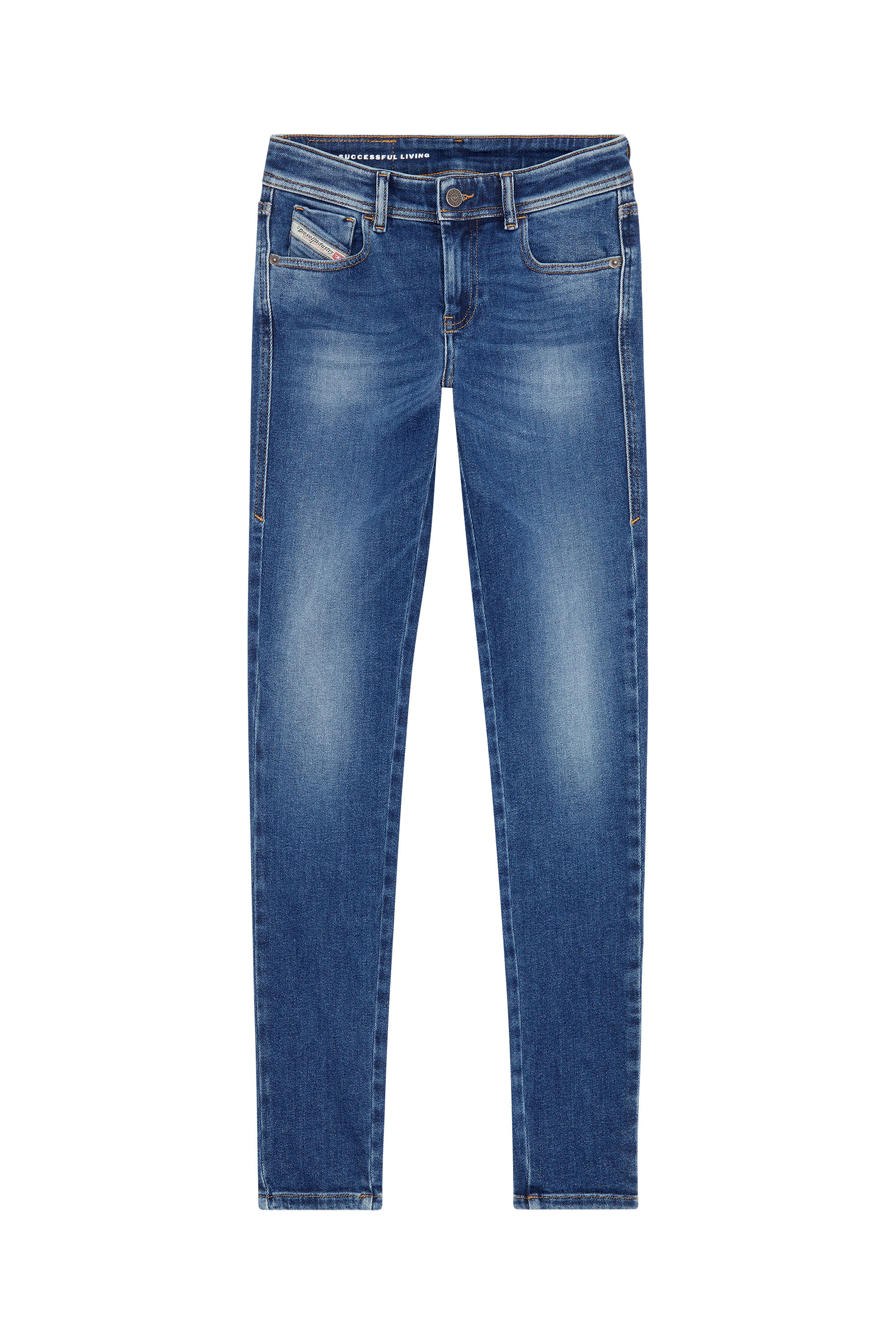 Diesel - Super skinny Jeans 2017 Slandy 09F86, Blu medio - Image 2