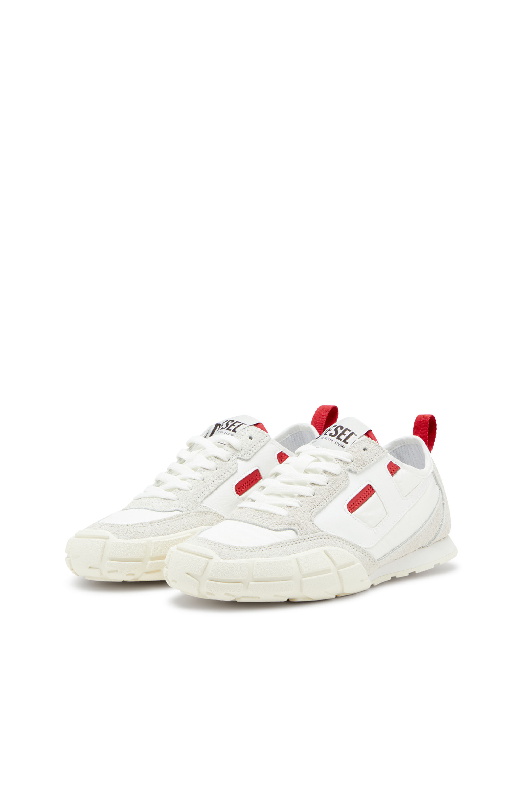 Diesel - S-PAGODHA LOW W, Sneakers en cuir, suède et tissu indéchirable Femme in ToBeDefined - 8