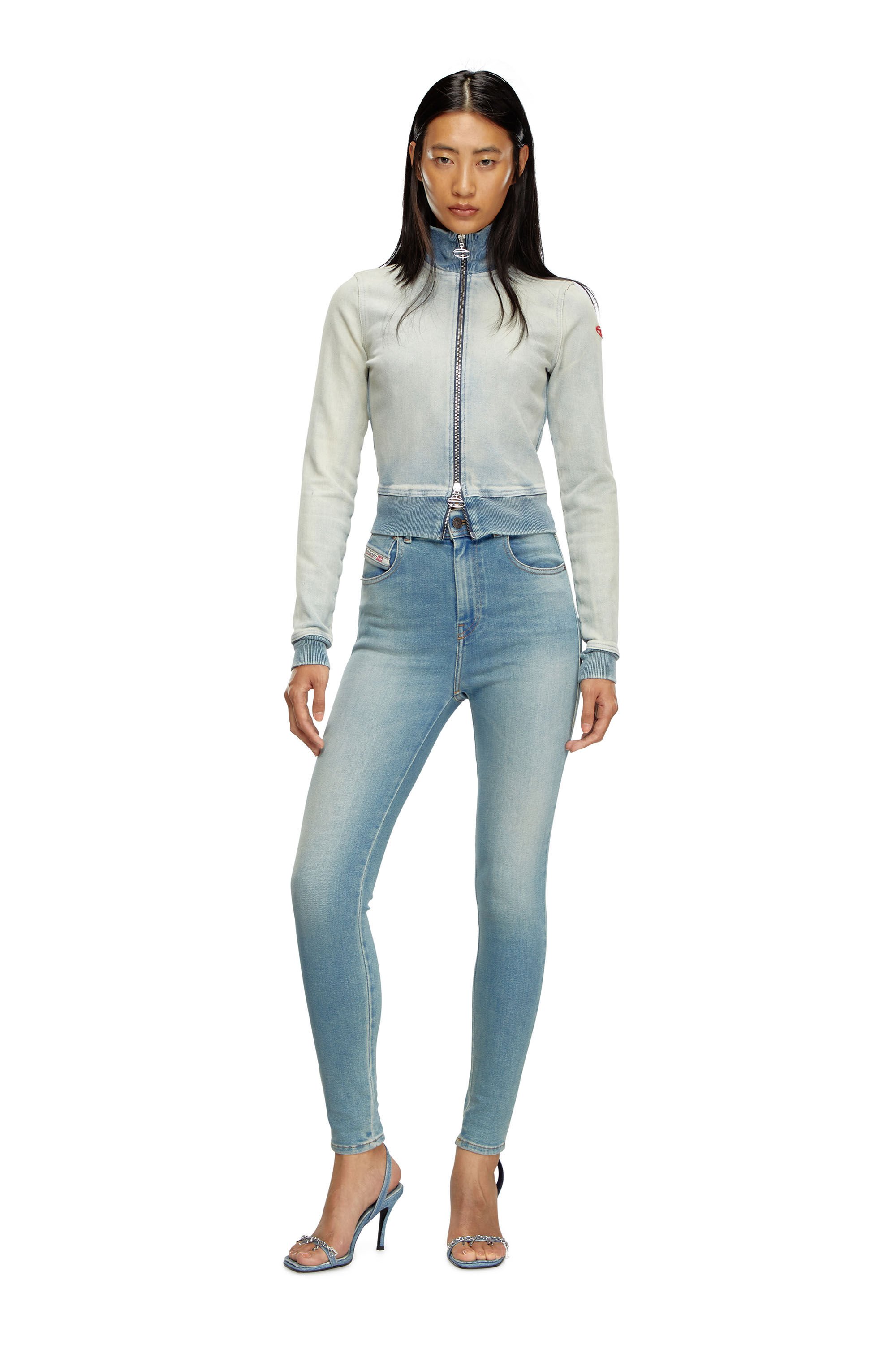 Diesel - Femme Super skinny Jeans 1984 Slandy-High 09J09, Bleu Clair - Image 1