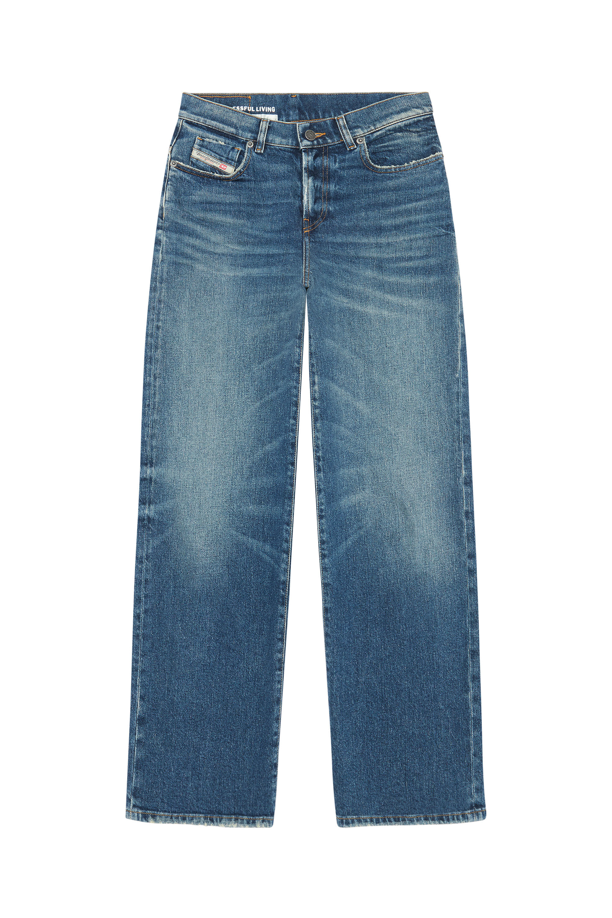 Diesel - 2000 Widee 007L1 Bootcut and Flare Jeans, Medium blue - Image 2