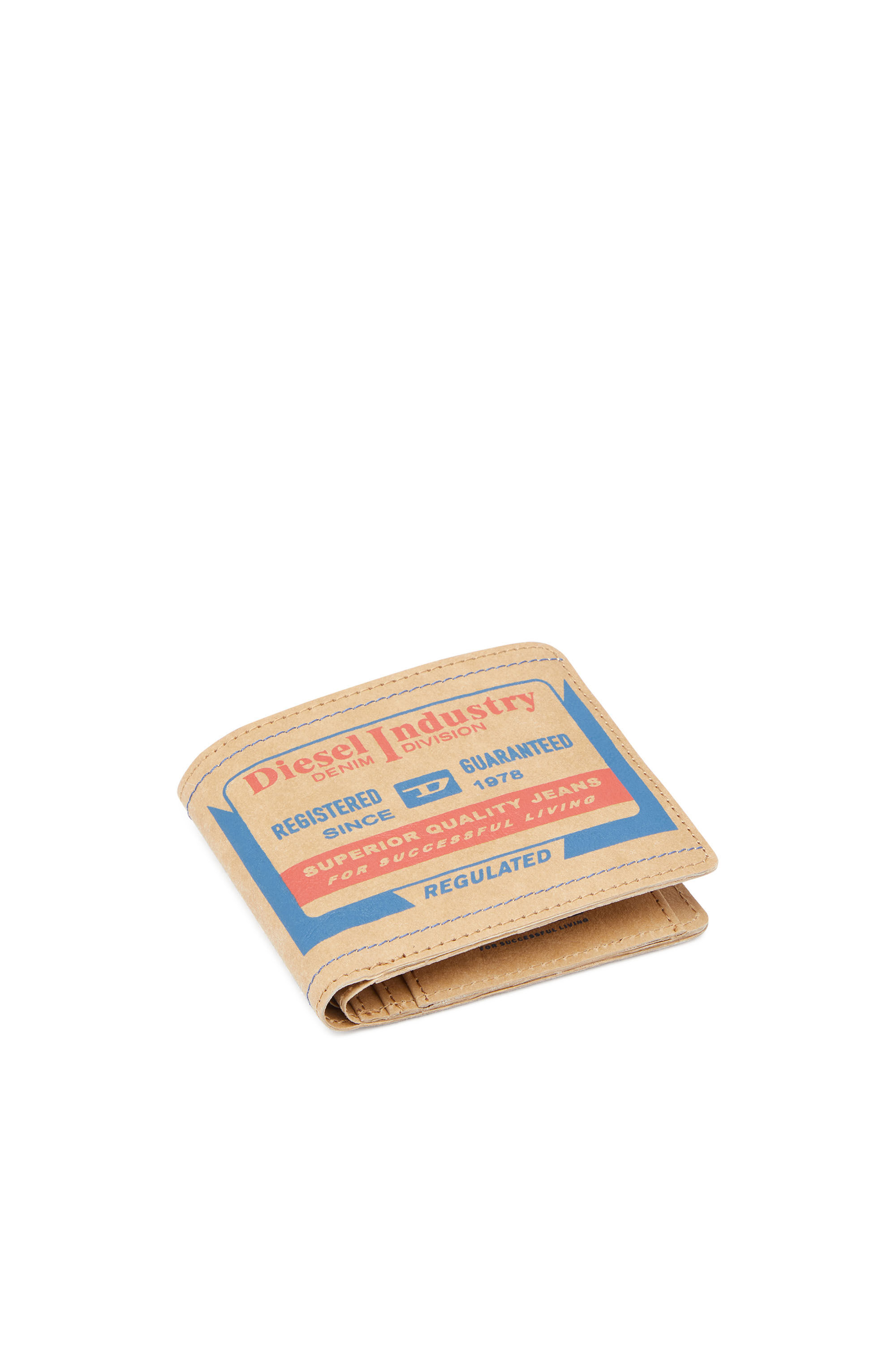 Diesel - BI-FOLD COIN S, Beige/Bleu - Image 4