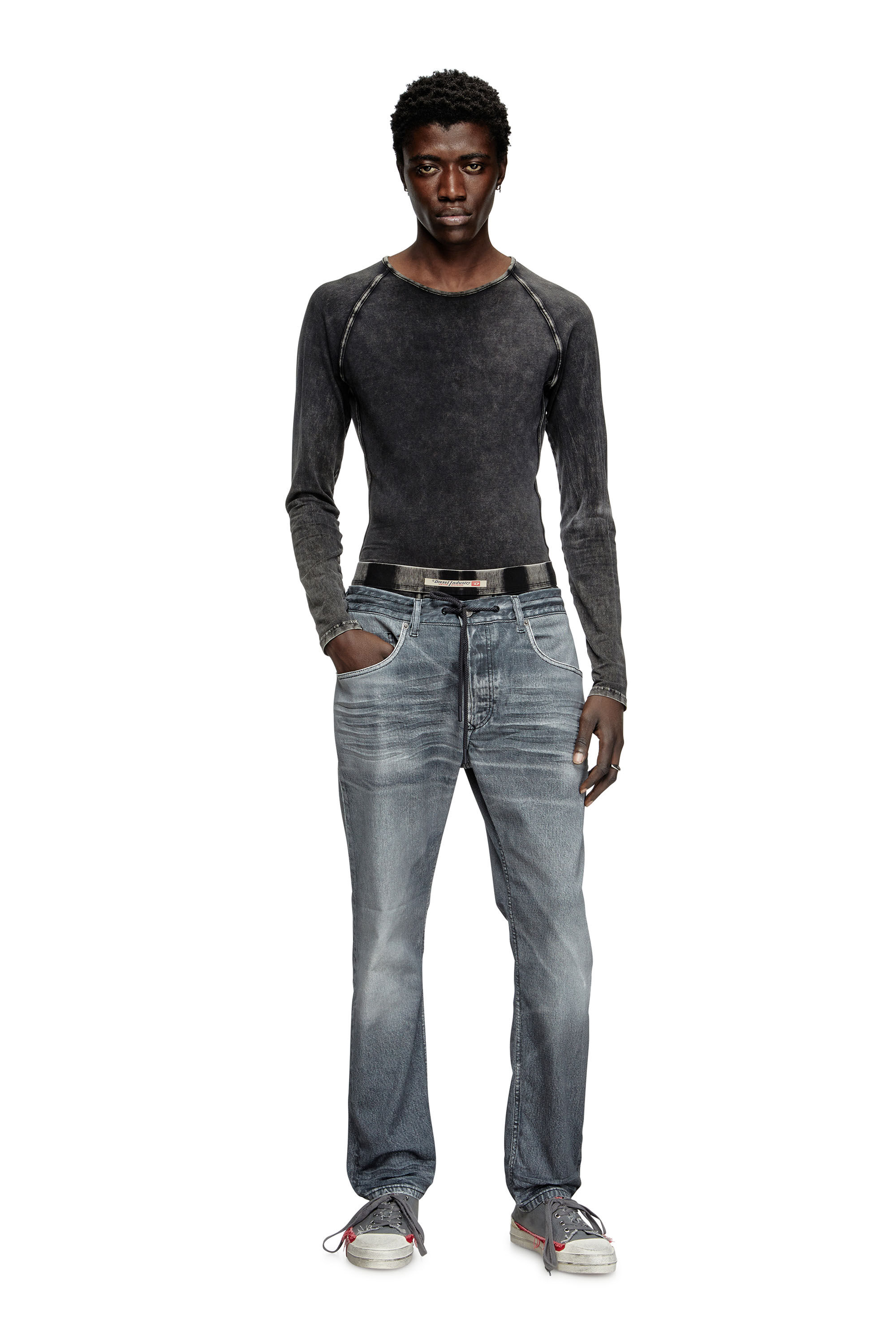 Diesel - Regular 2030 D-Krooley Joggjeans® 068PC Uomo, Blu Chiaro - Image 1