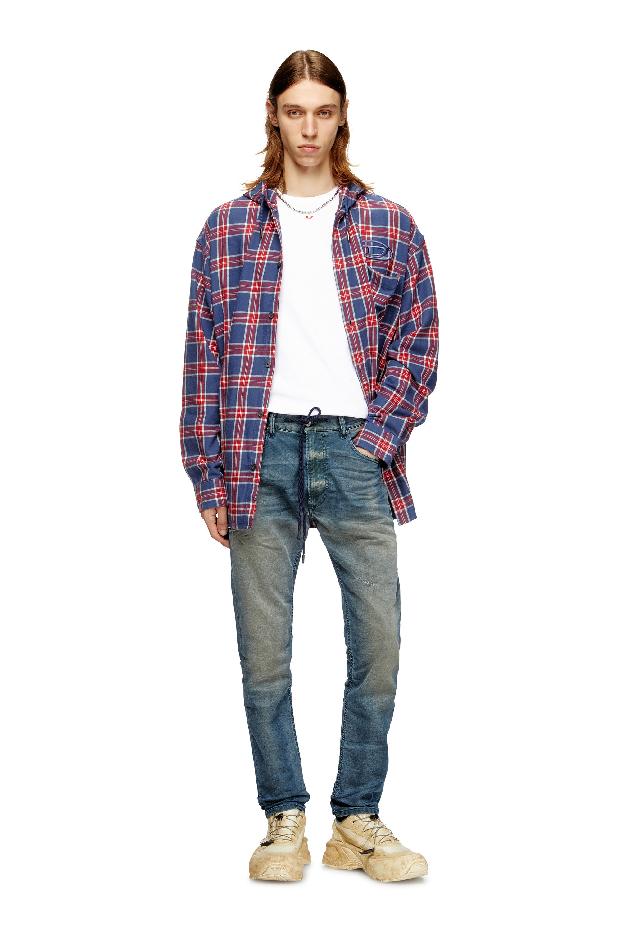 Diesel - Regular 2032 D-Krooley Joggjeans® 068SC Homme, Bleu Foncé - Image 1