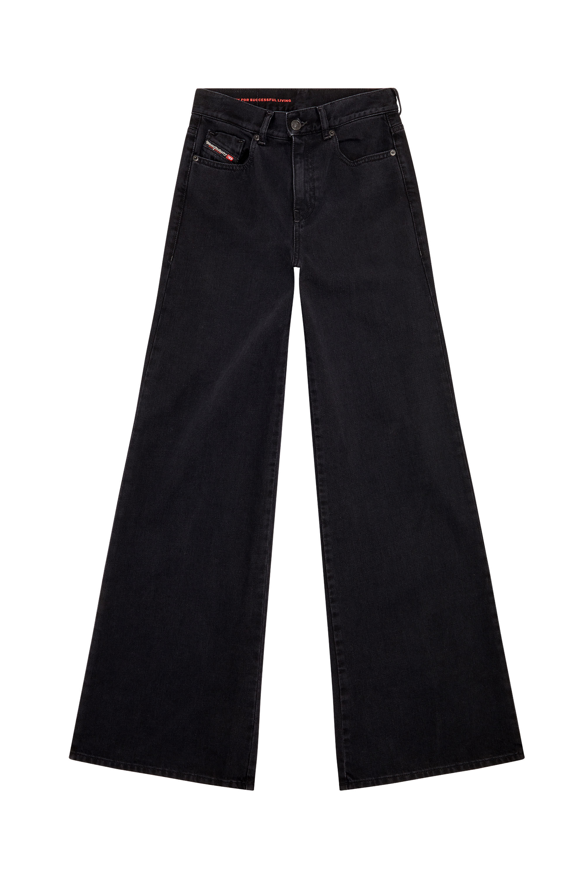 Diesel - 1978 Z09RL Bootcut and Flare Jeans, Nero/Grigio scuro - Image 2
