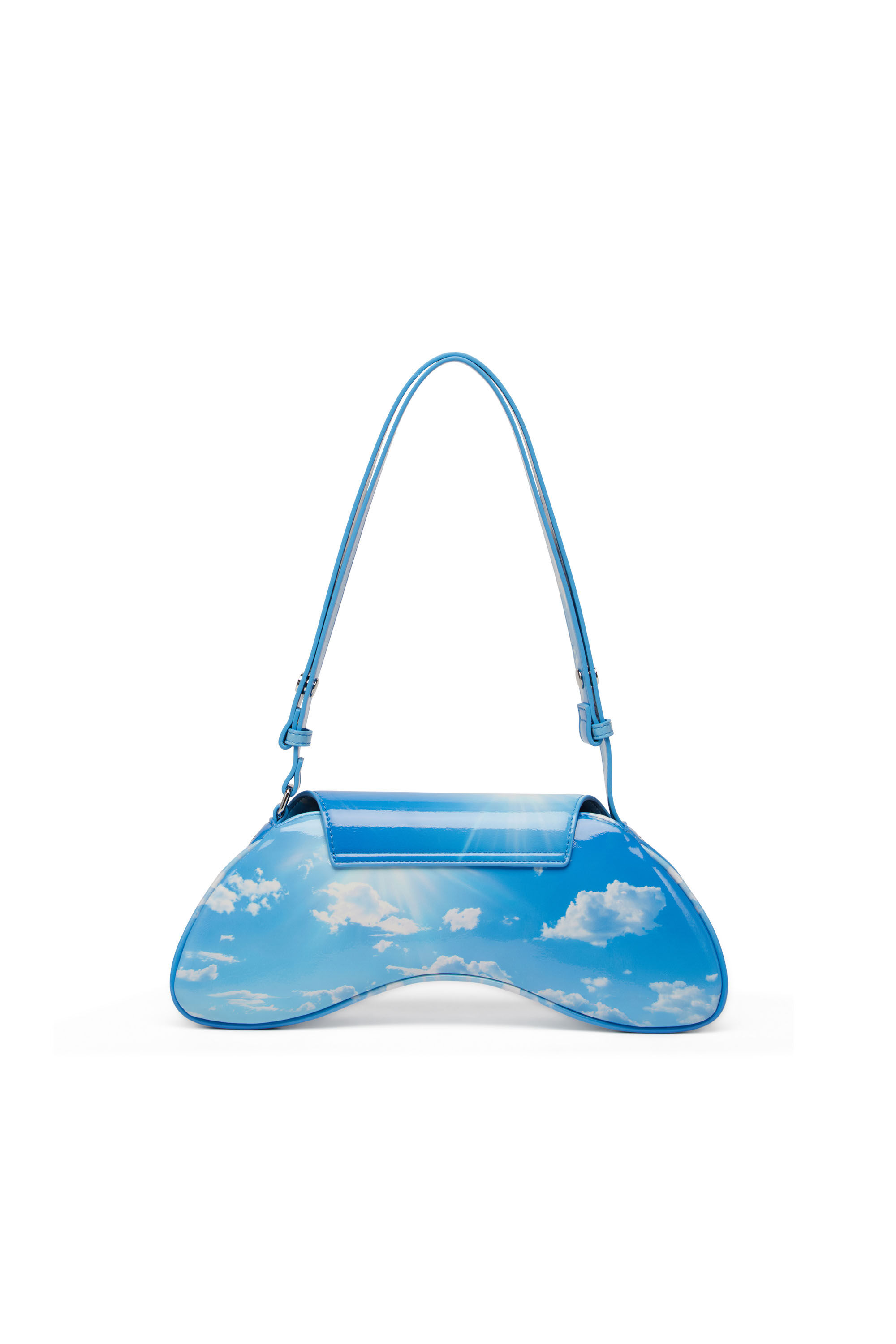 Diesel - PLAY CROSSBODY, Play-Borsa in PU stampato lucido Donna in Blu - 3