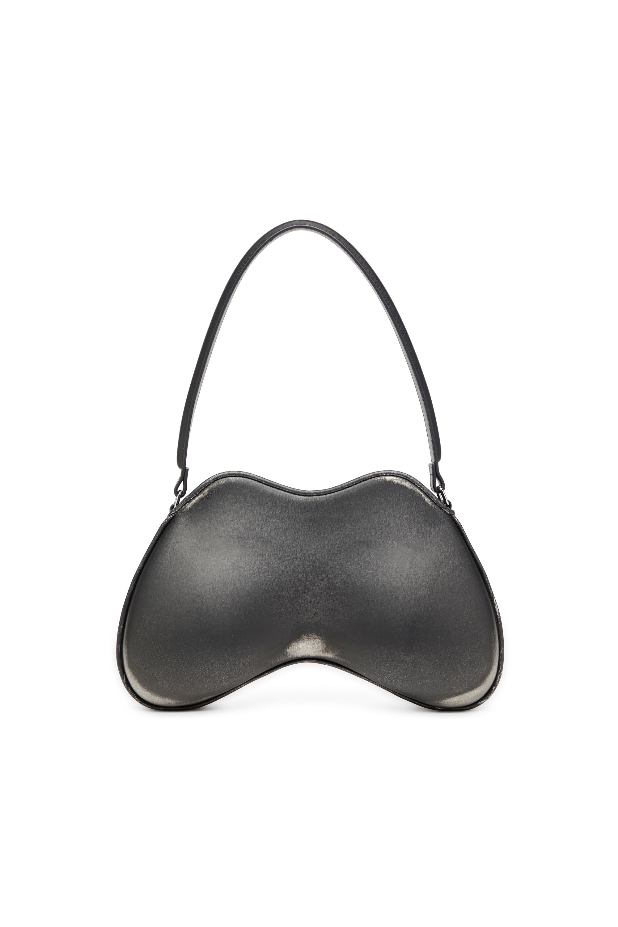 Diesel - DOUBLE-D SHOULDER, Double-D-Borsa da spalla in PU spazzolato Donna in Nero - 3