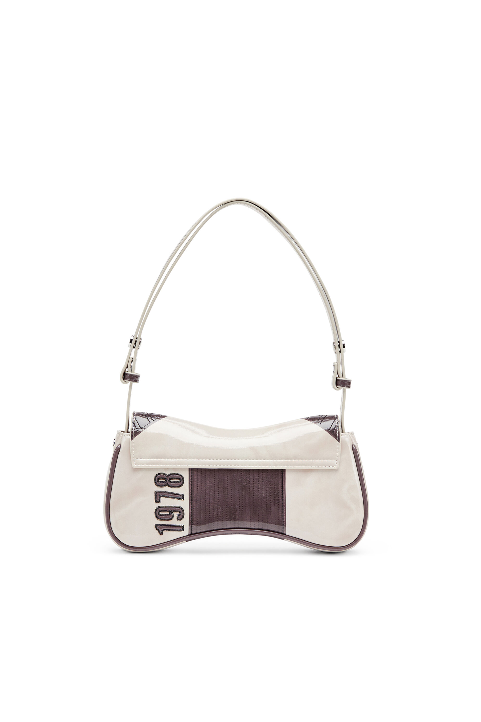 Diesel - PLAY CLUTCH, Play-Clutch lucida con dettagli biker Donna in Grigio - 3