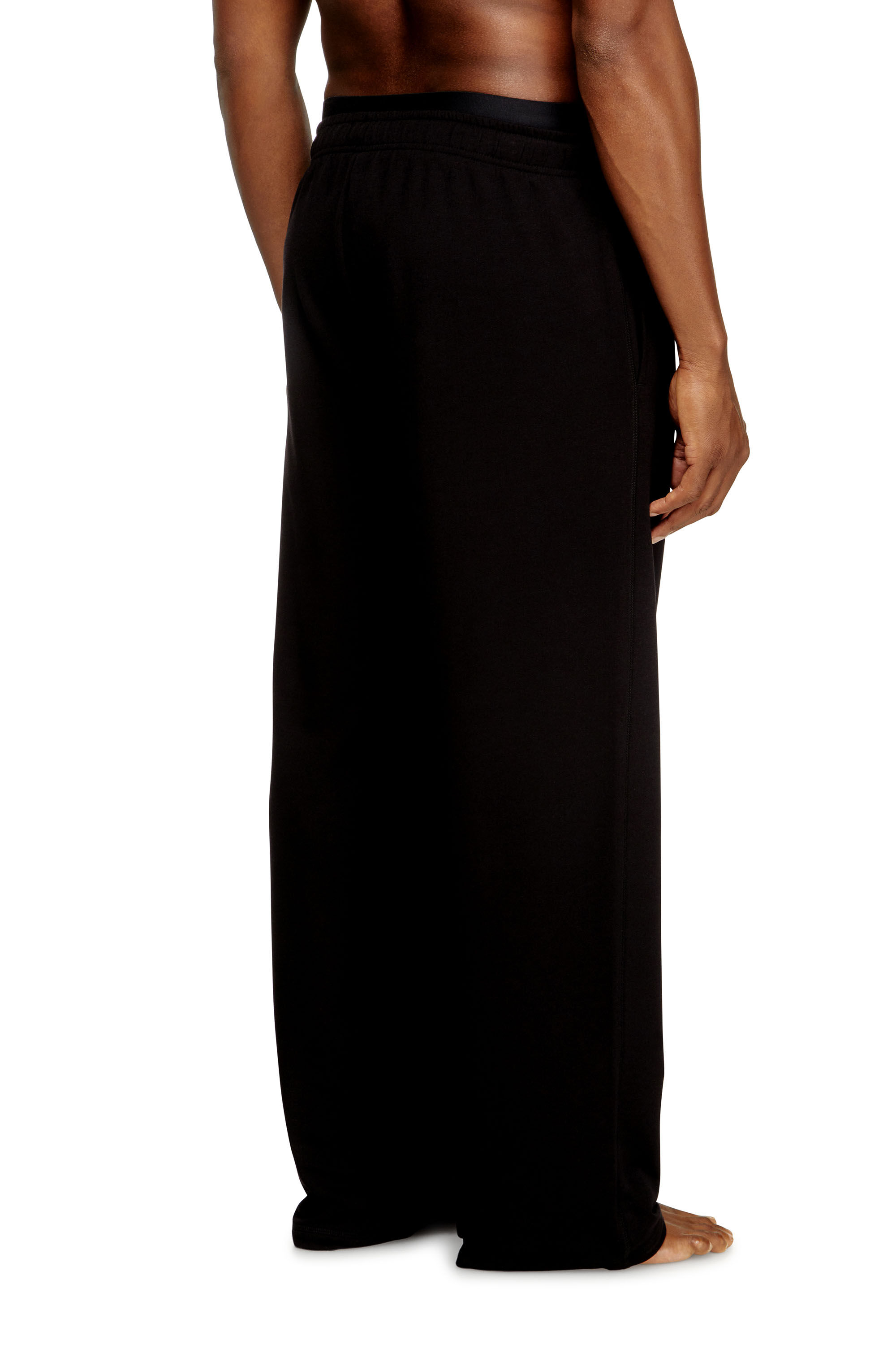 Diesel - BRADLEY-D-POP, Herren Hosen mit Logo-Bund aus Baumwollfrottee in Schwarz - 2