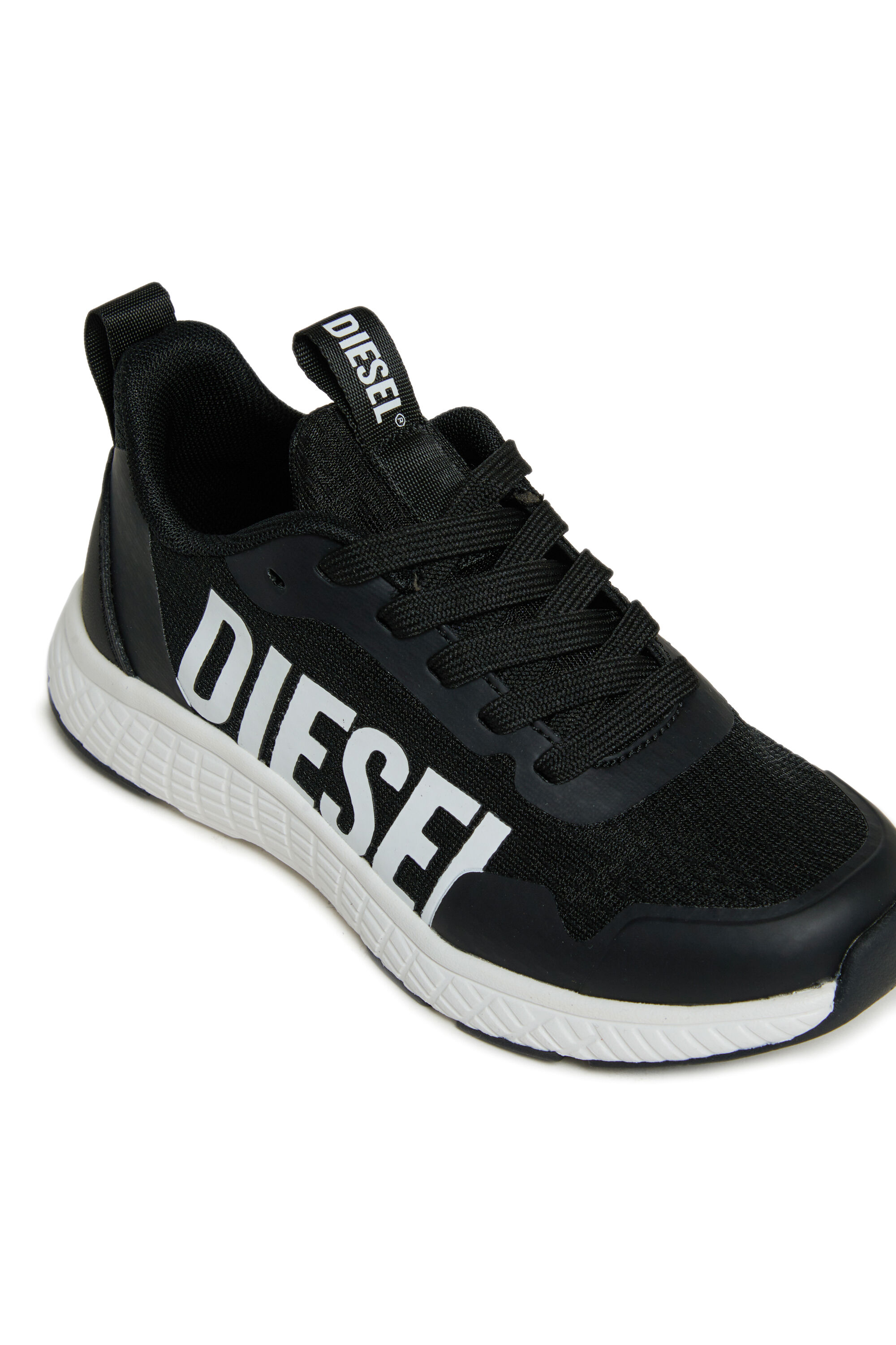 Diesel - S-RUNCOUT, Unisex's S-Runcout - Sneakers with maxi Diesel logo in Black - 4