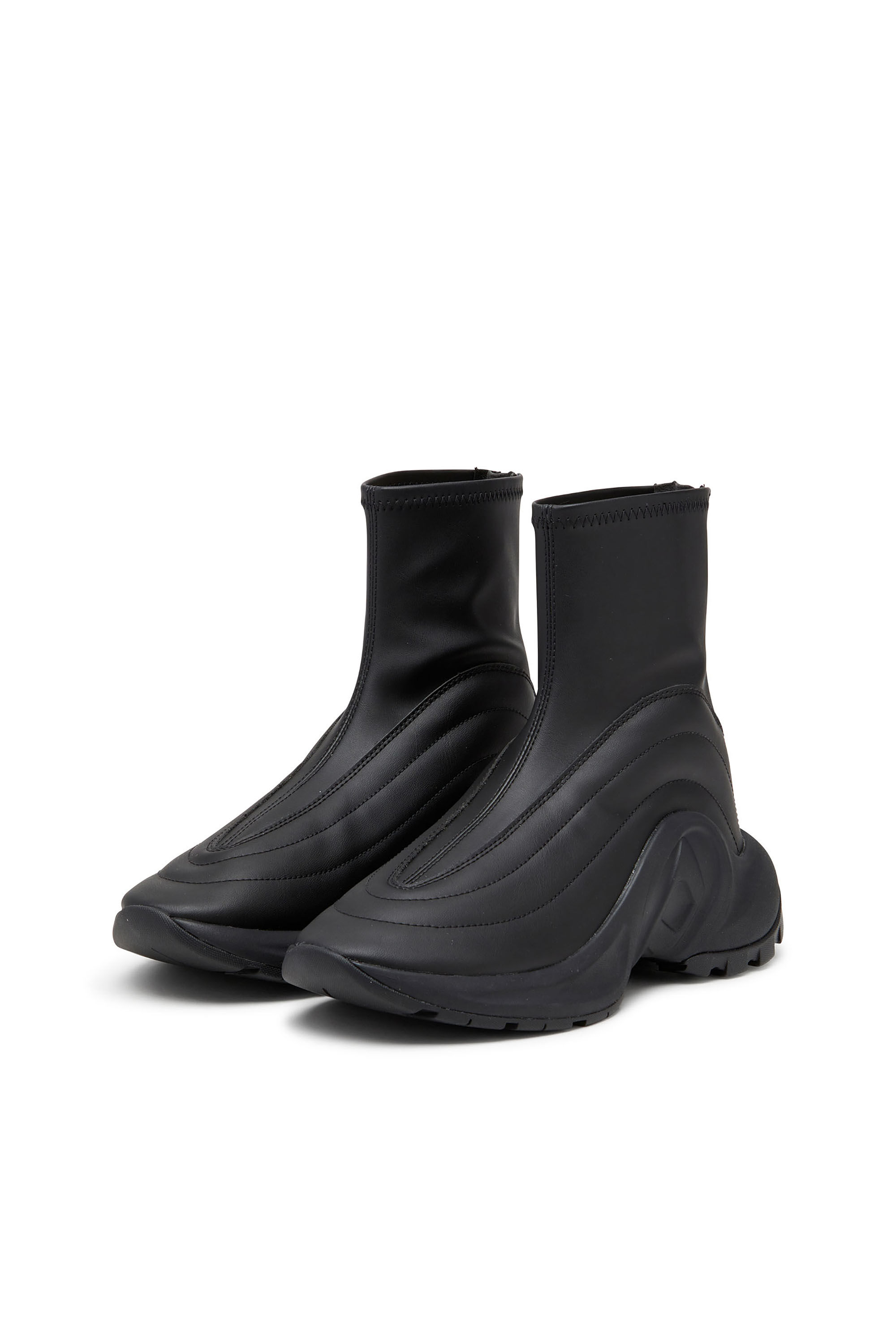 Diesel - S-D-RUNNER BOOTIE X, Unisex S-D-Runner - Sneaker in Schwarz - 8