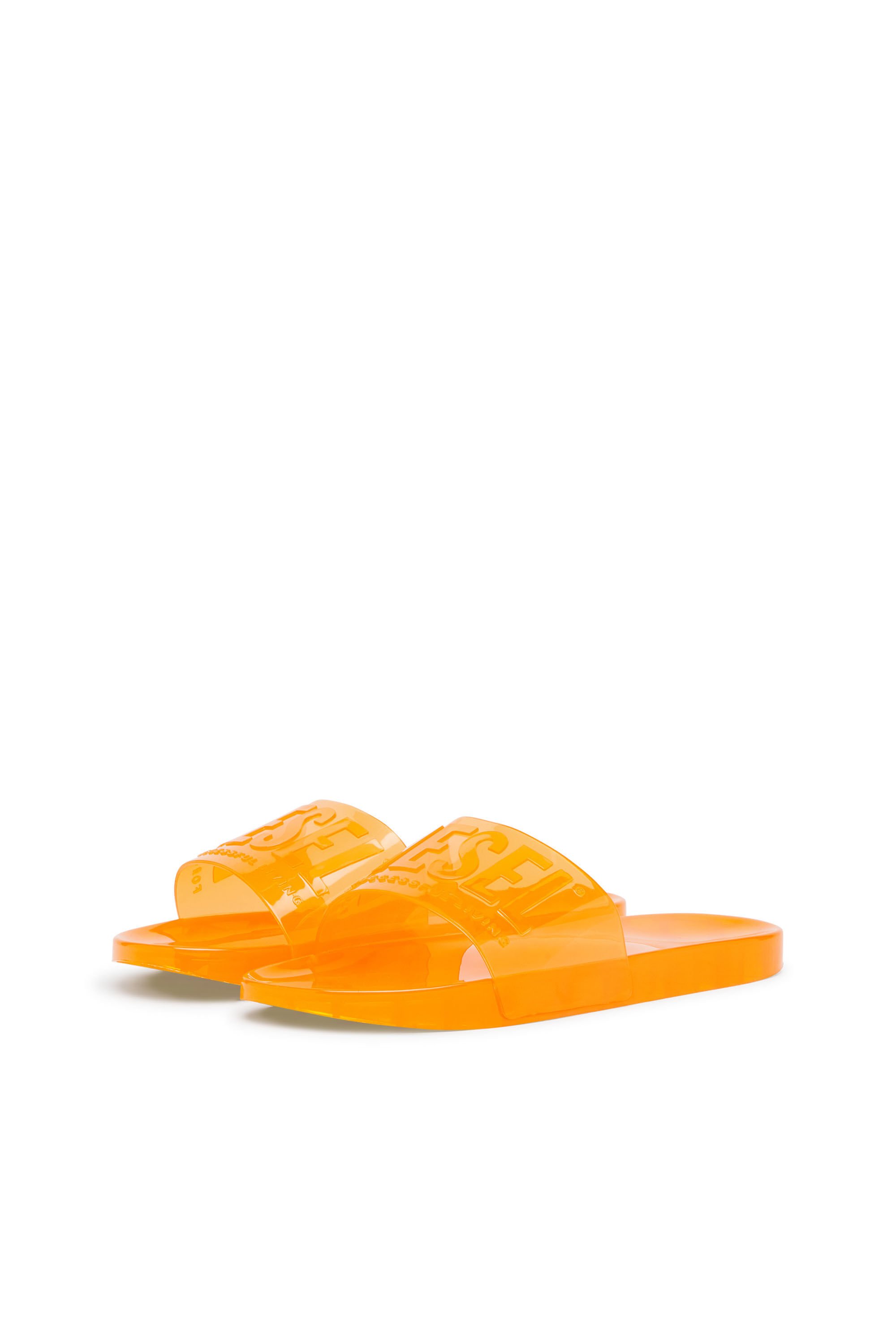 Diesel - SA-KARAIBI GL X, Donna Sa-Karaibi-Ciabatte da piscina in PVC trasparente in Arancione - Image 8
