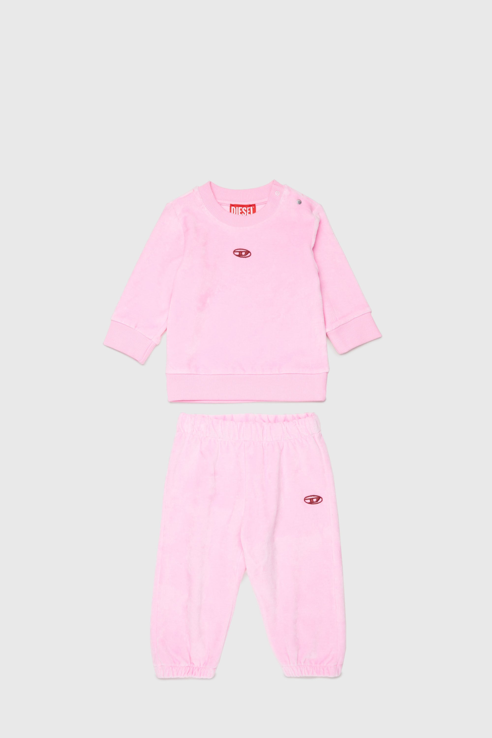Diesel - SHENIB-SET, Set tuta in cotone con logo Oval D Unisex in ToBeDefined - 1