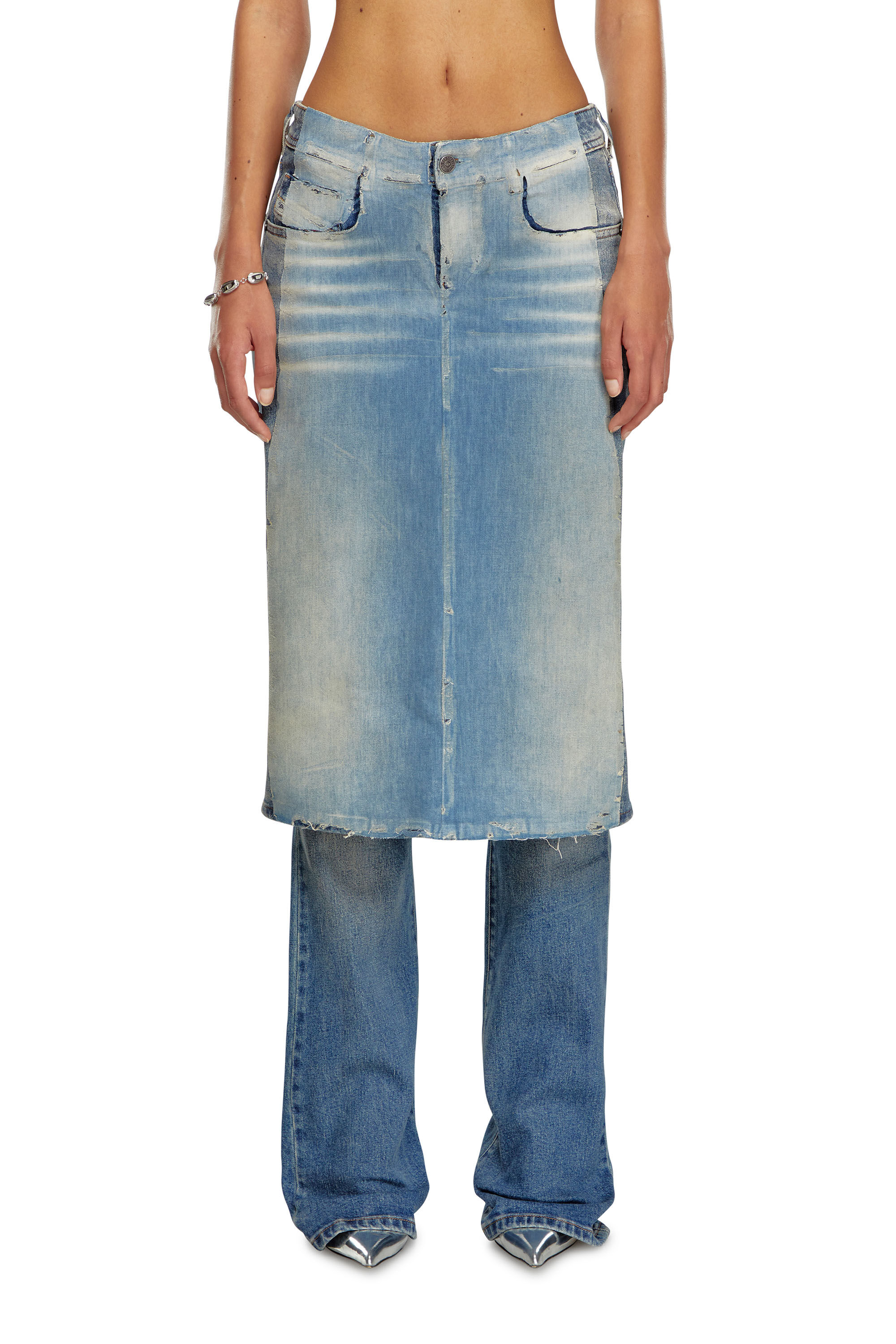 Diesel - Femme Bootcut and Flare Jeans D-Sel 007X8, Bleu moyen - Image 3