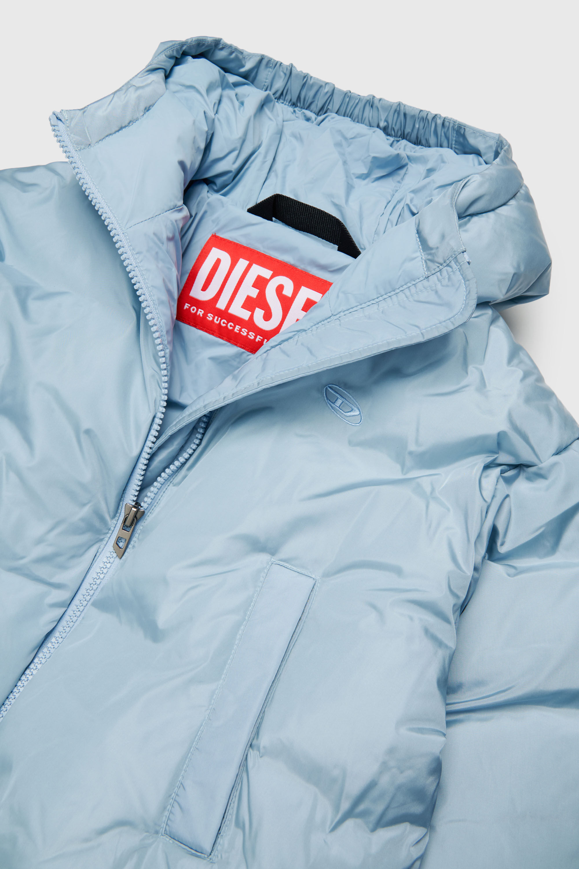 Diesel - JELKYM, Doudoune &agrave; capuche Femme in Bleu - 3