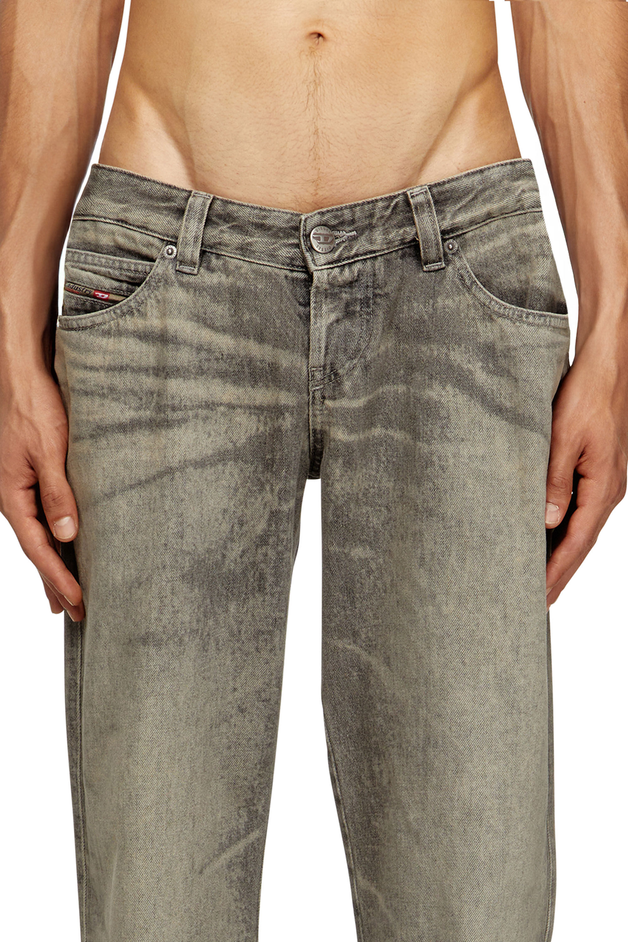 Diesel - Regular Jeans D-Im 007DR Uomo, Grigio - Image 5