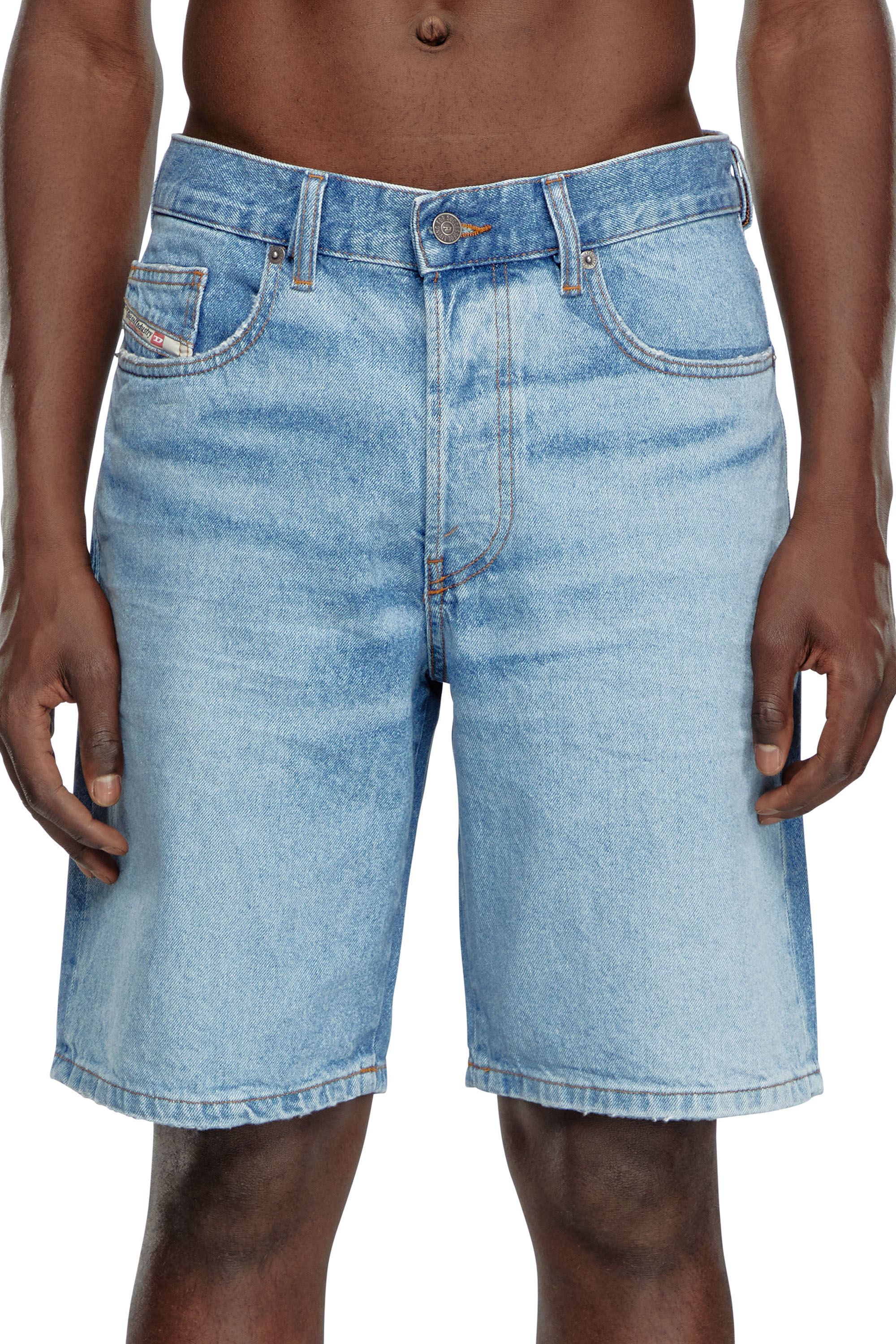 Diesel - REGULAR-SHORT, Man Denim shorts in Blue - Image 5