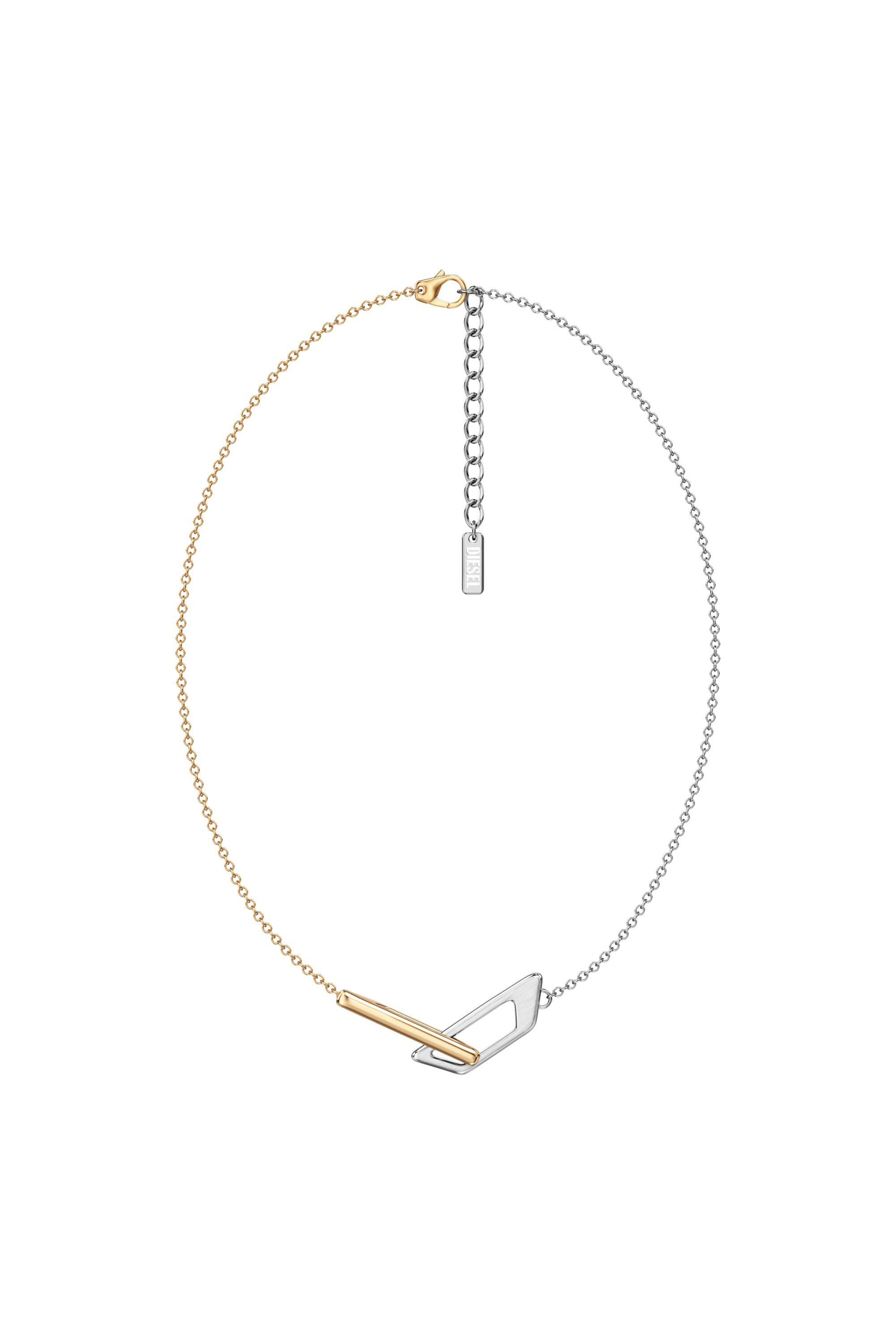 Diesel - DX1687931  JEWELLERY, Collier cha&icirc;ne en acier inoxydable Mixte in Gris argent&eacute; - 1