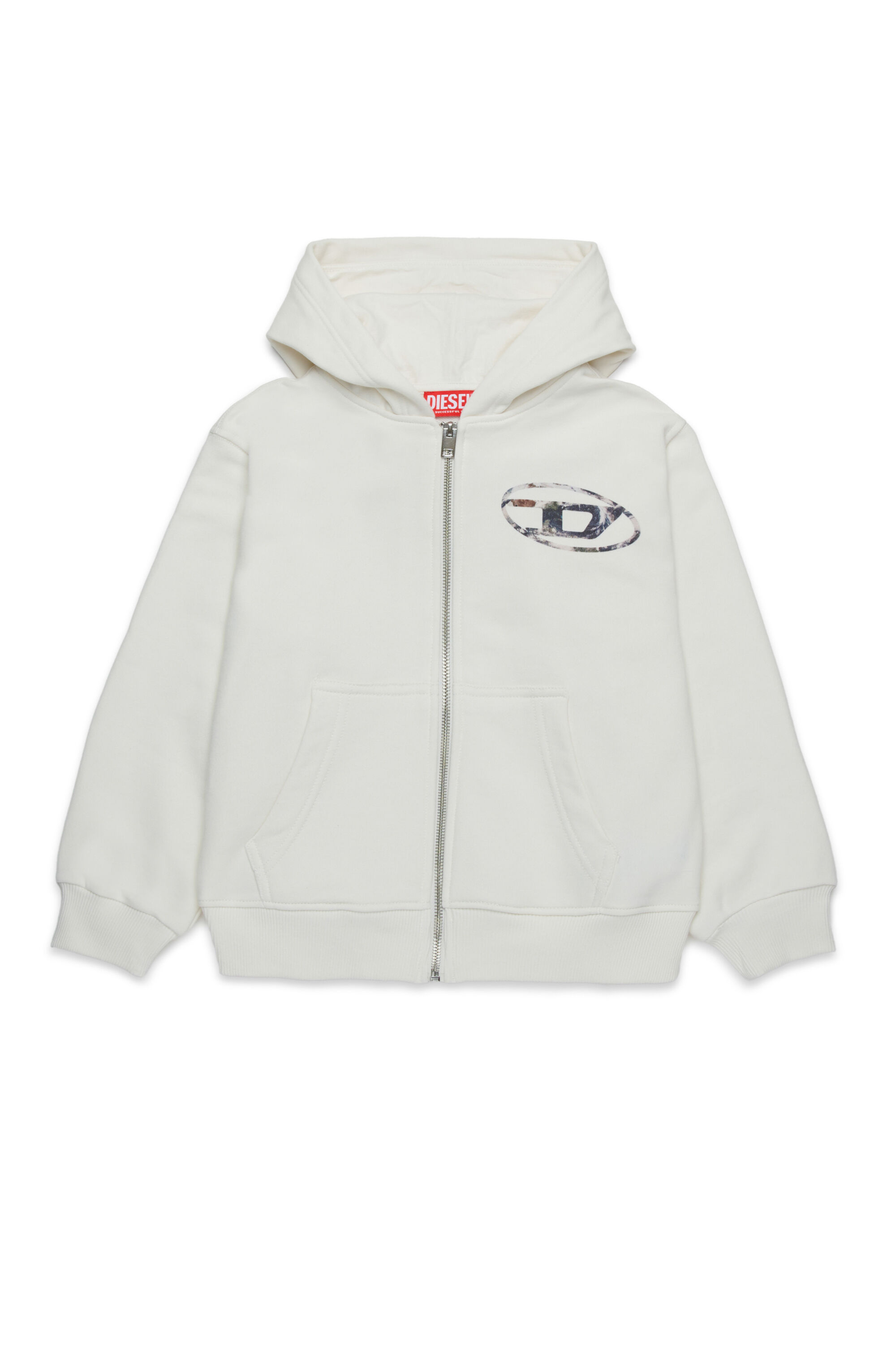 Diesel - SWELTHOODZIP  OVER, Bianco - Image 1