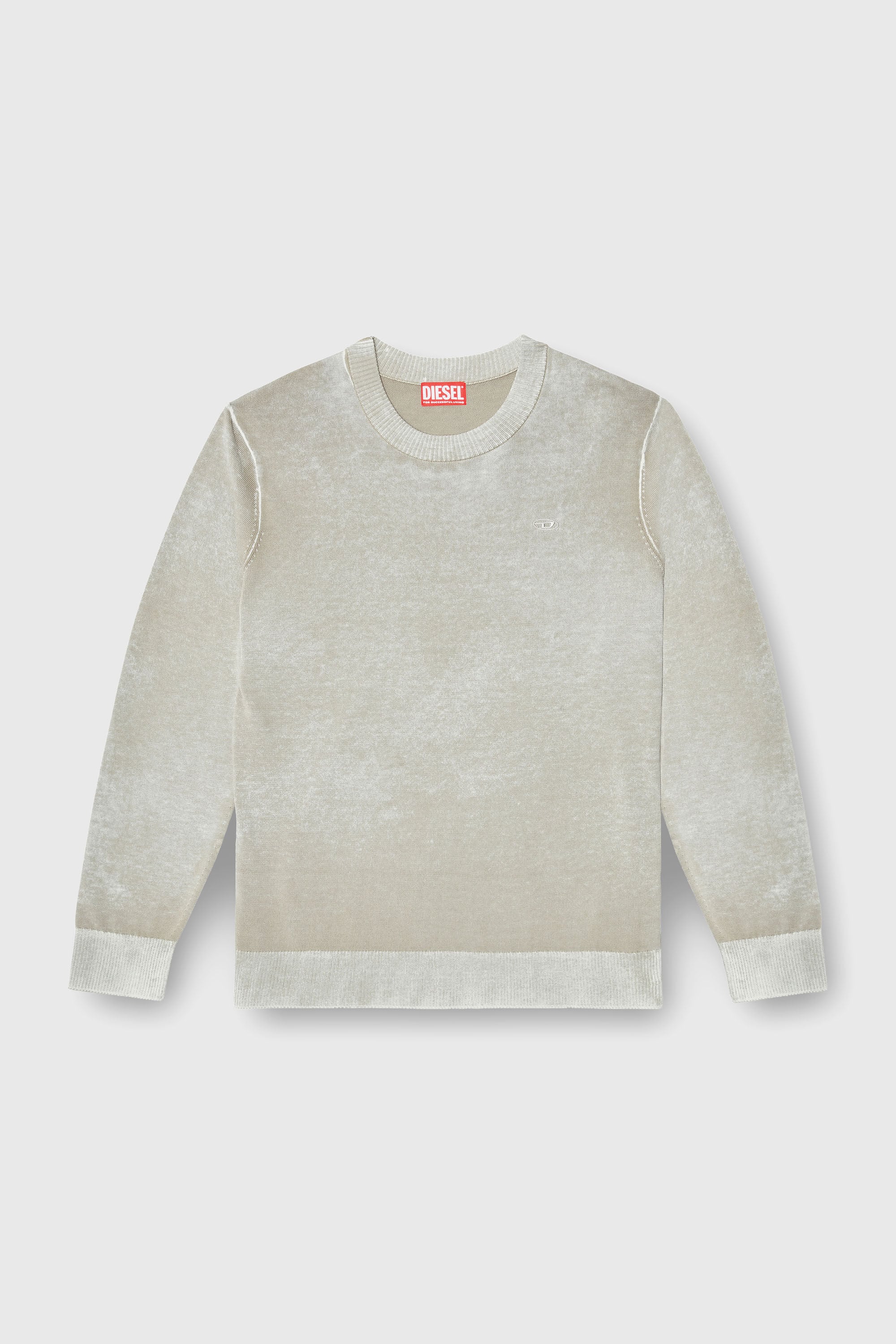 Diesel - K-LAURENT, Maglia con stampa interna sfumata Uomo in Grigio - 2