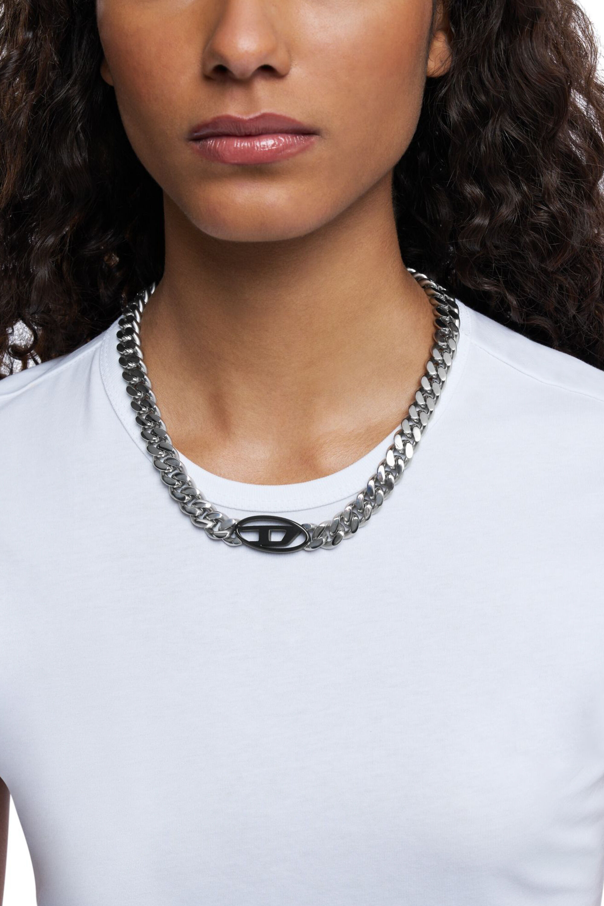 Diesel - DX1635931 JEWELLERY, Collana a catena in acciaio bicolore Unisex in Argento - 3