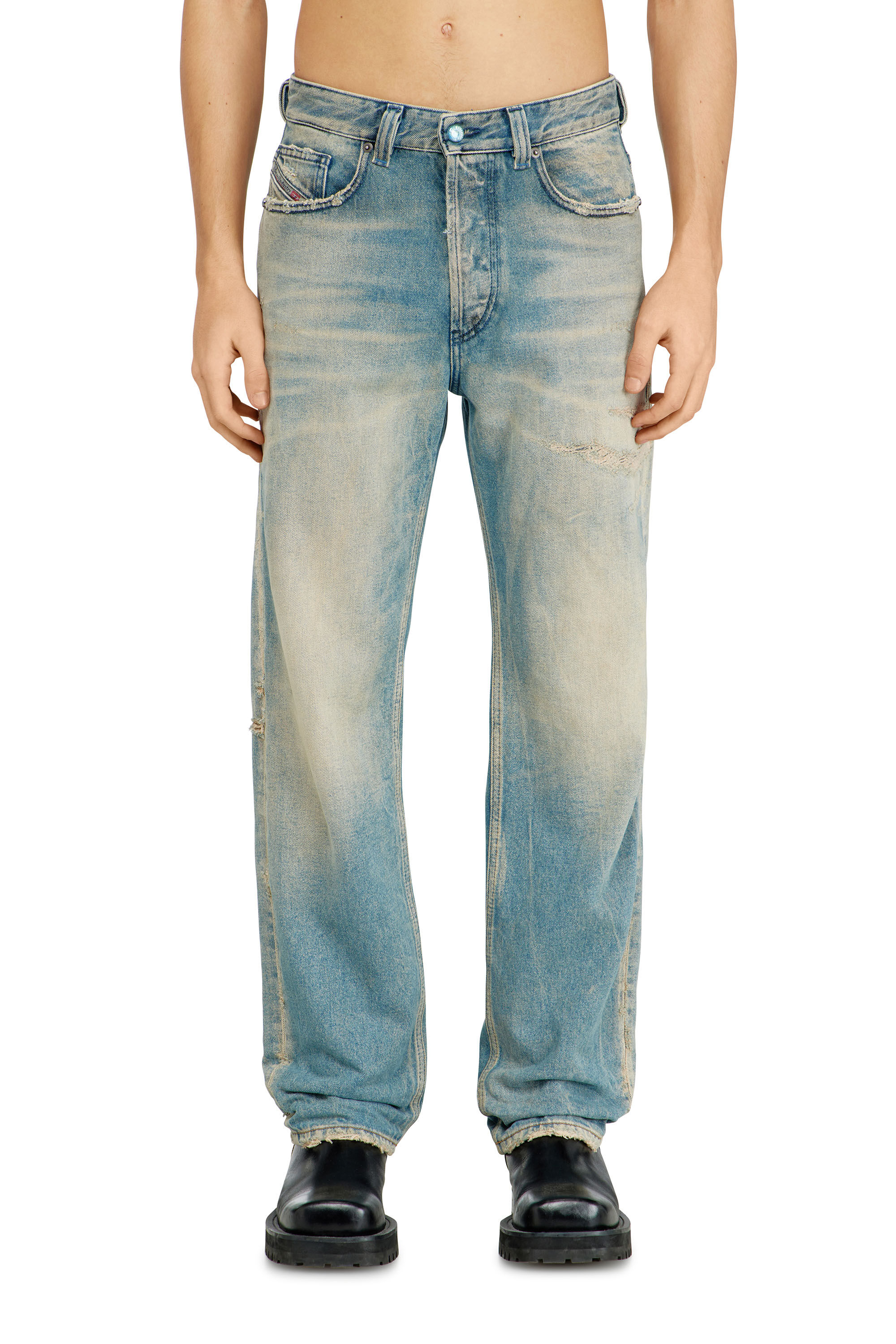 Diesel - Regular Jeans 2024 D-Macs 09N30 Homme, Bleu Clair - Image 3