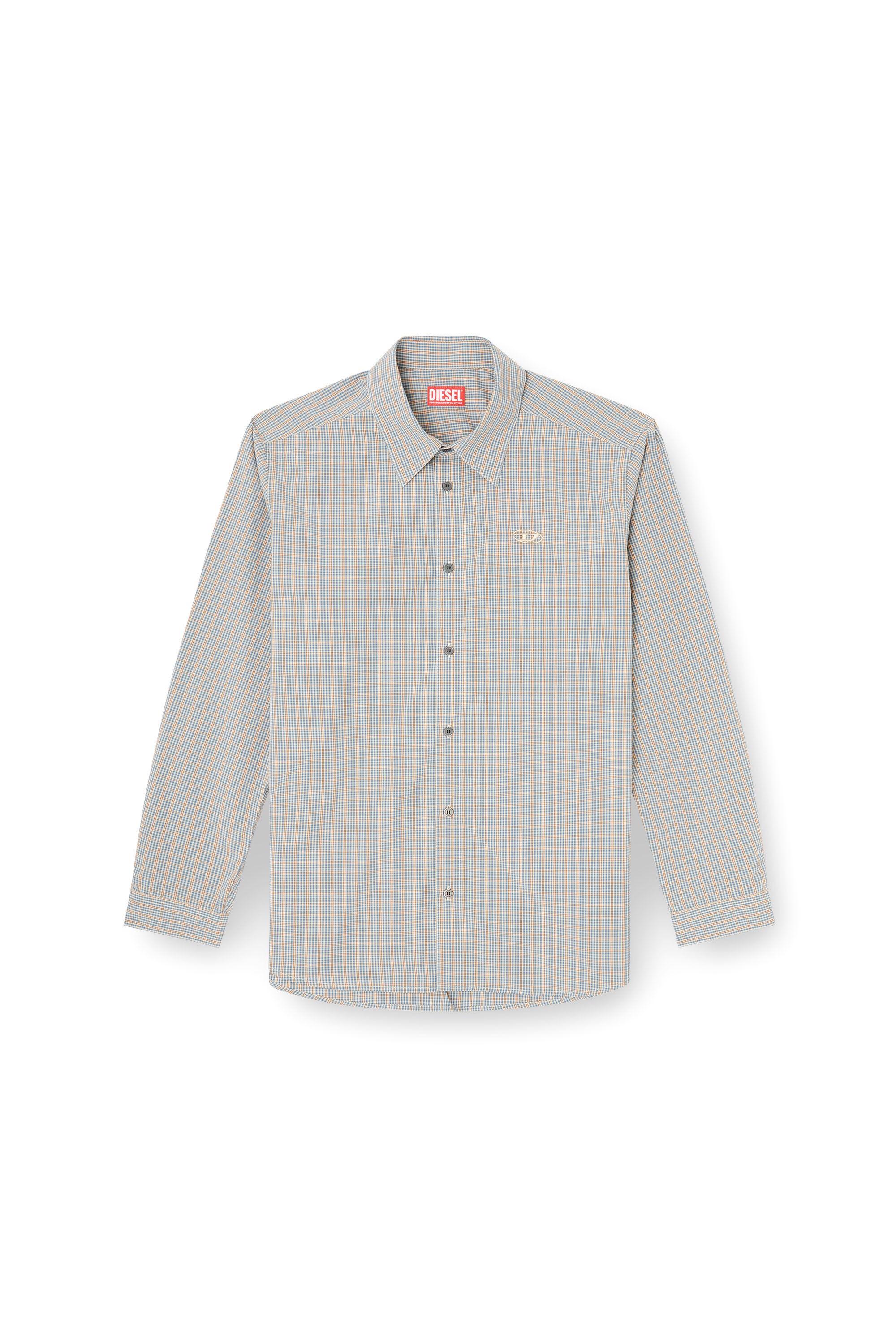 Diesel - S-SIMPLY-DLBV, Chemise à carreaux avec broderie Oval D Homme in Polychrome - 2