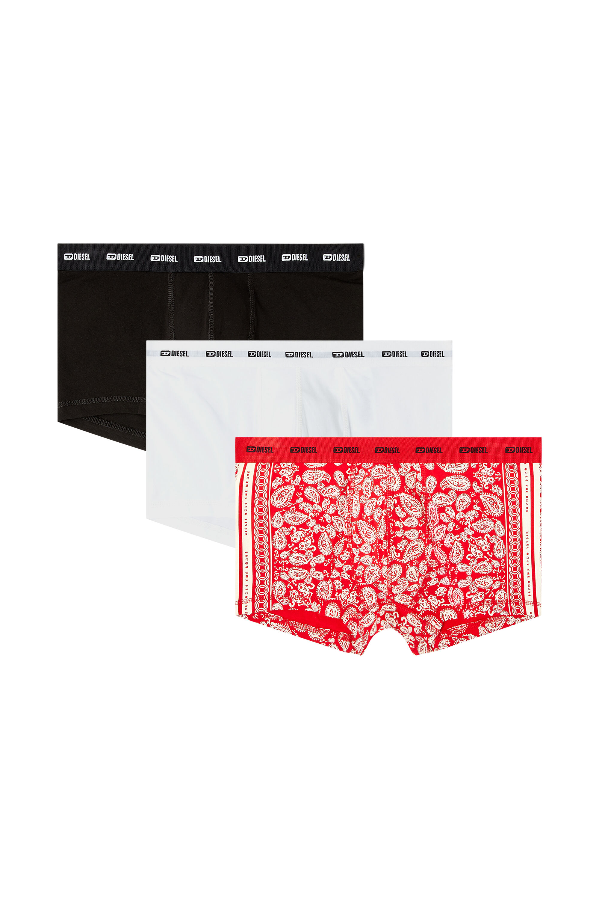 Diesel - DAMIEN-GFT-UTLT-3PACK, Set da 3 boxer in cotone stretch Uomo in Multicolor - 2