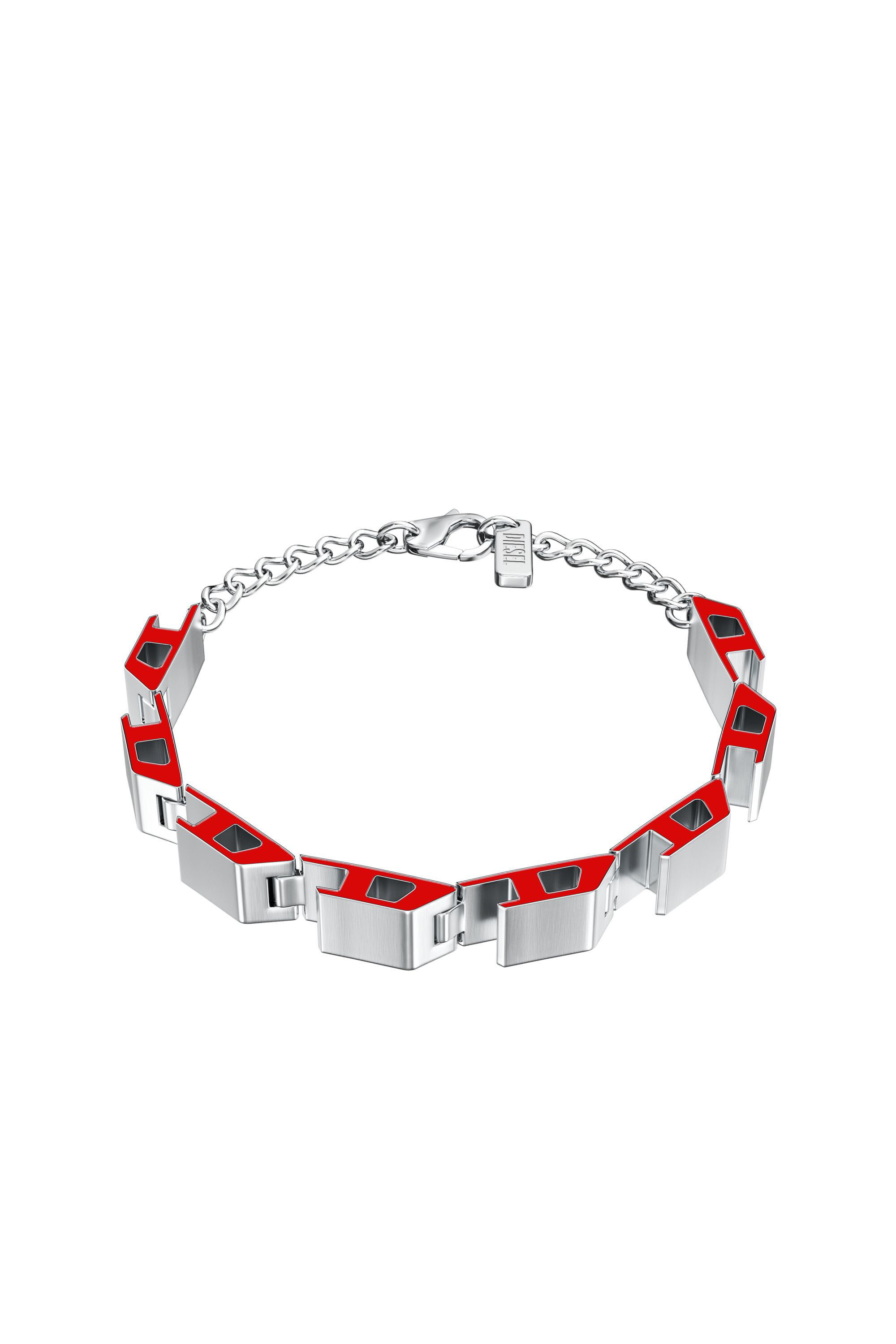 Diesel - DX1690040 JEWELLERY, Bracelet en acier inoxydable Mixte in Gris argent&eacute; - 1