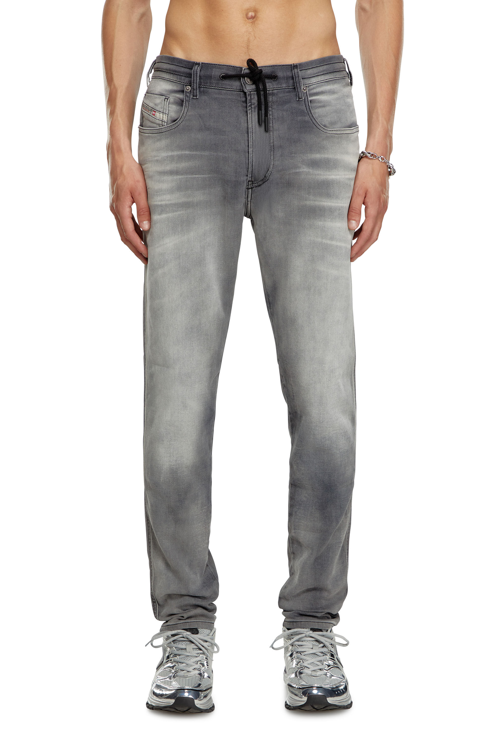 Diesel - Herren Slim 2060 D-Strukt Joggjeans® 068LR, Dunkelgrau - Image 3