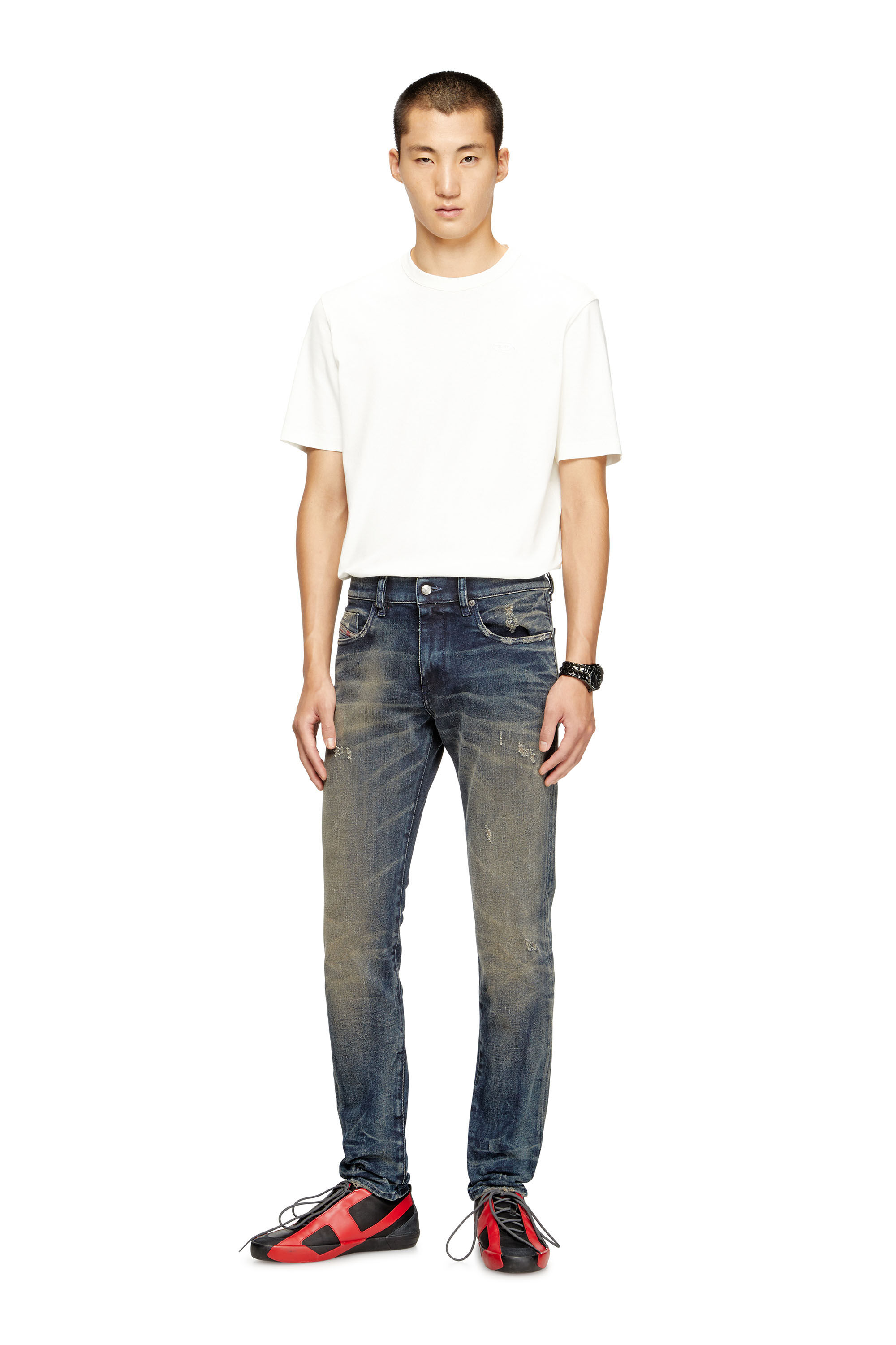 Diesel - Herren Slim Jeans 2019 D-Strukt 09M46, Dunkelblau - 1