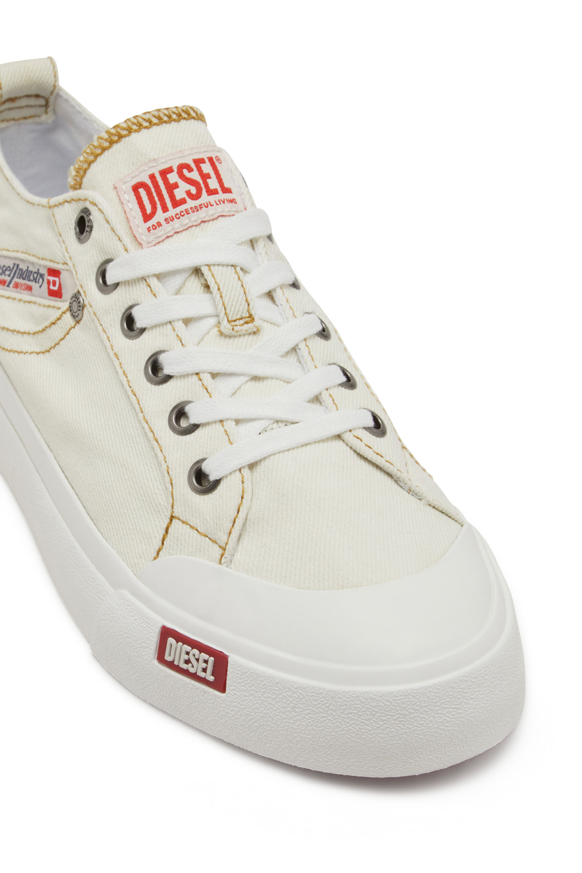 Diesel - S-ATHOS NMD LOW W, Damen S-Athos-Sneakers aus Denim mit Taschendetail in Weiß - 5