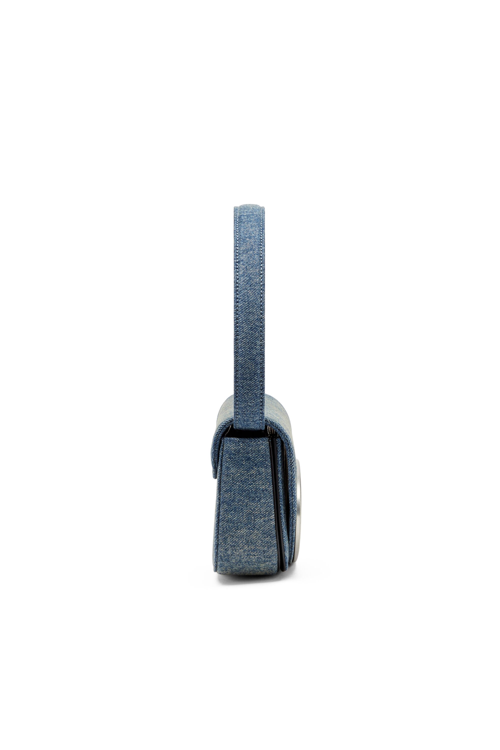 Diesel - 1DR, Damen 1DR-Ikonische Schultertasche aus solarisiertem Denim in Blau - 4