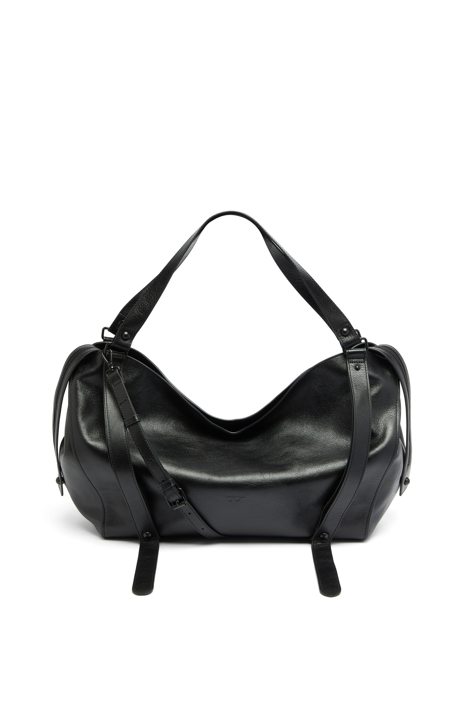 Diesel - D-ONE TOPHANDLE L, Unisex D-One-Large Henkeltasche aus Leder in Schwarz - 1