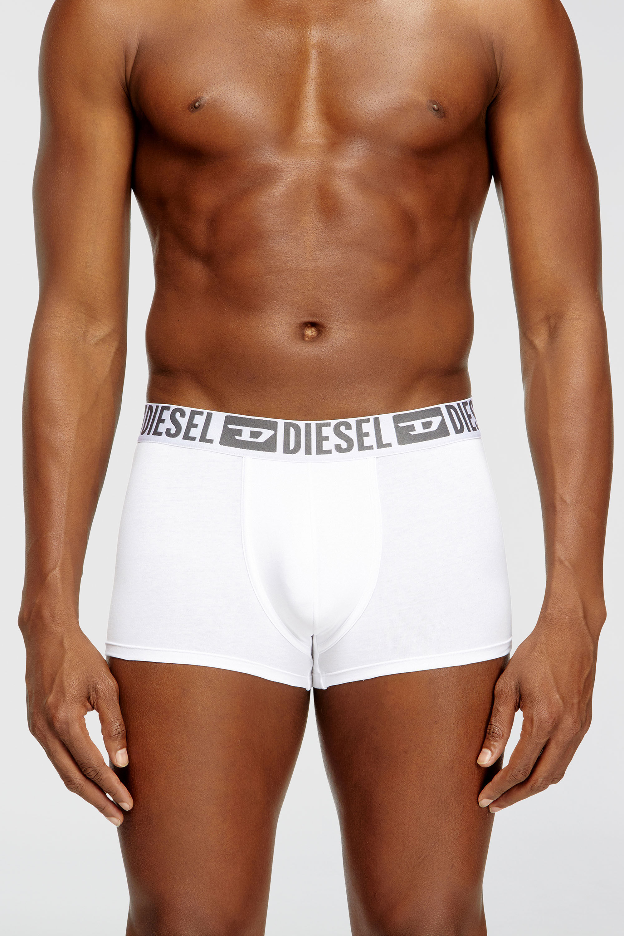 Diesel - MIKE-D-CORE-3PACK, Lot de trois boxers en coton stretch avec ceinture ton sur ton Homme in Polychrome - 3