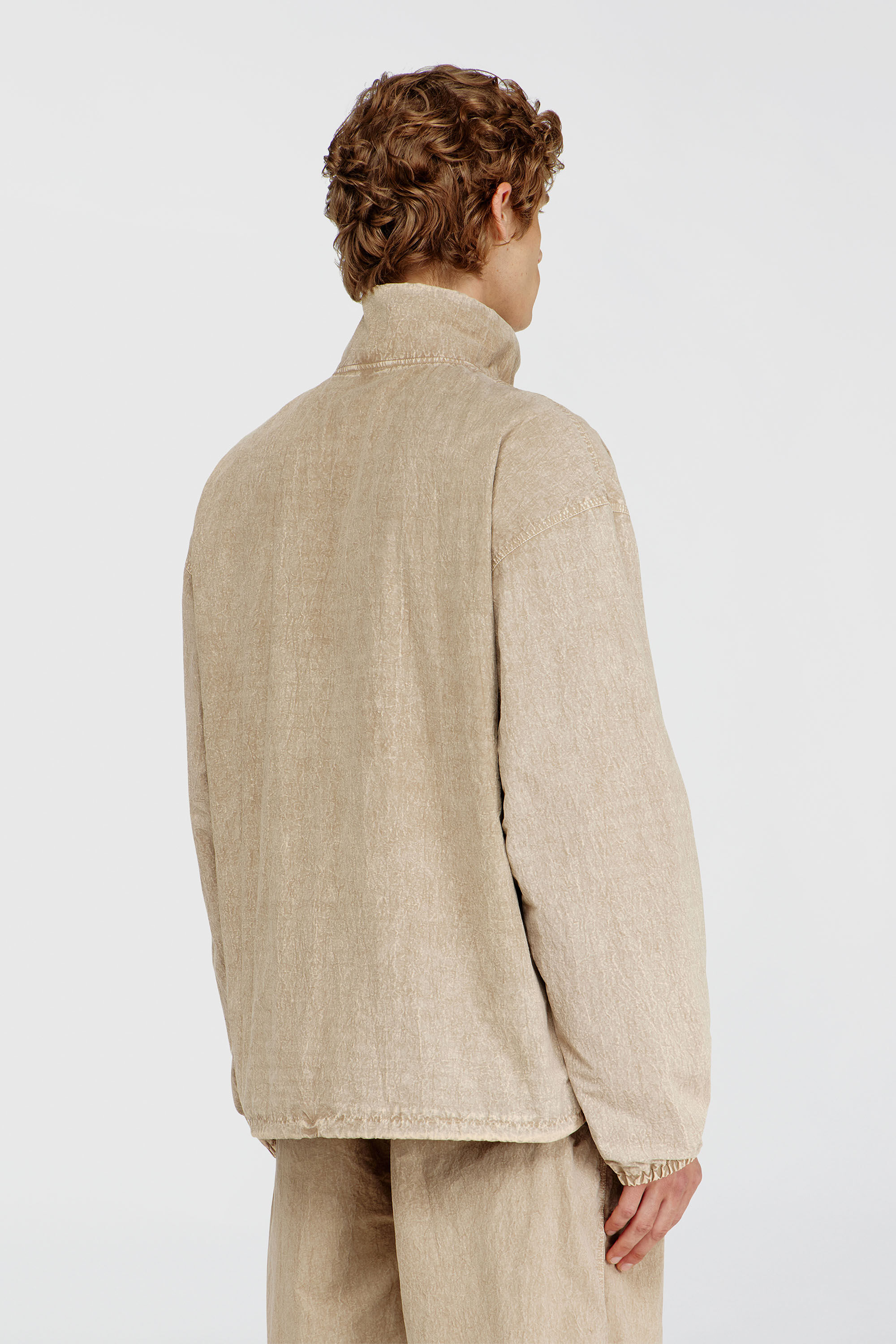 Diesel - J-CORSE-PLBH, Giacca taslan lavorata con finitura lavorata Uomo in Beige - 4