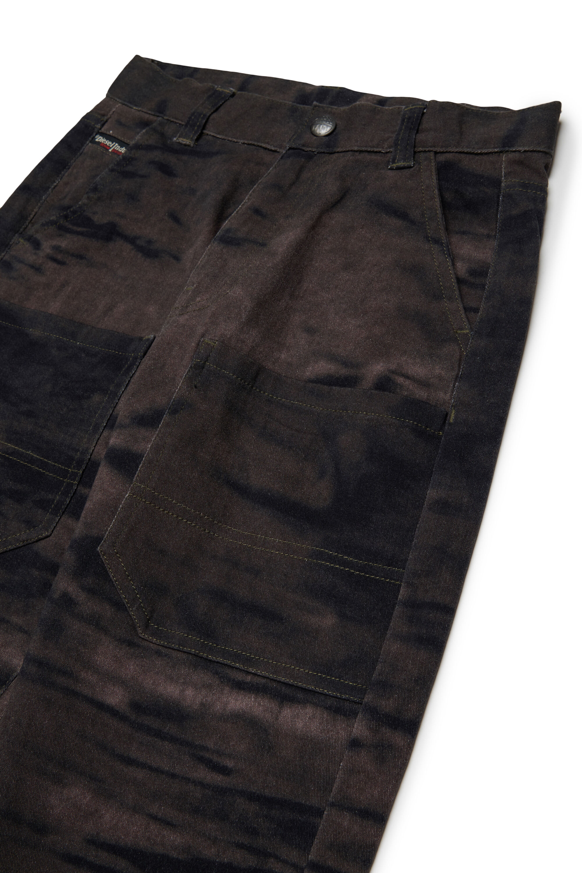 Diesel - PJAKE, Herren Baumwollhose aus stretch-baumwolle mit used-effekt in Gr&uuml;n - 3