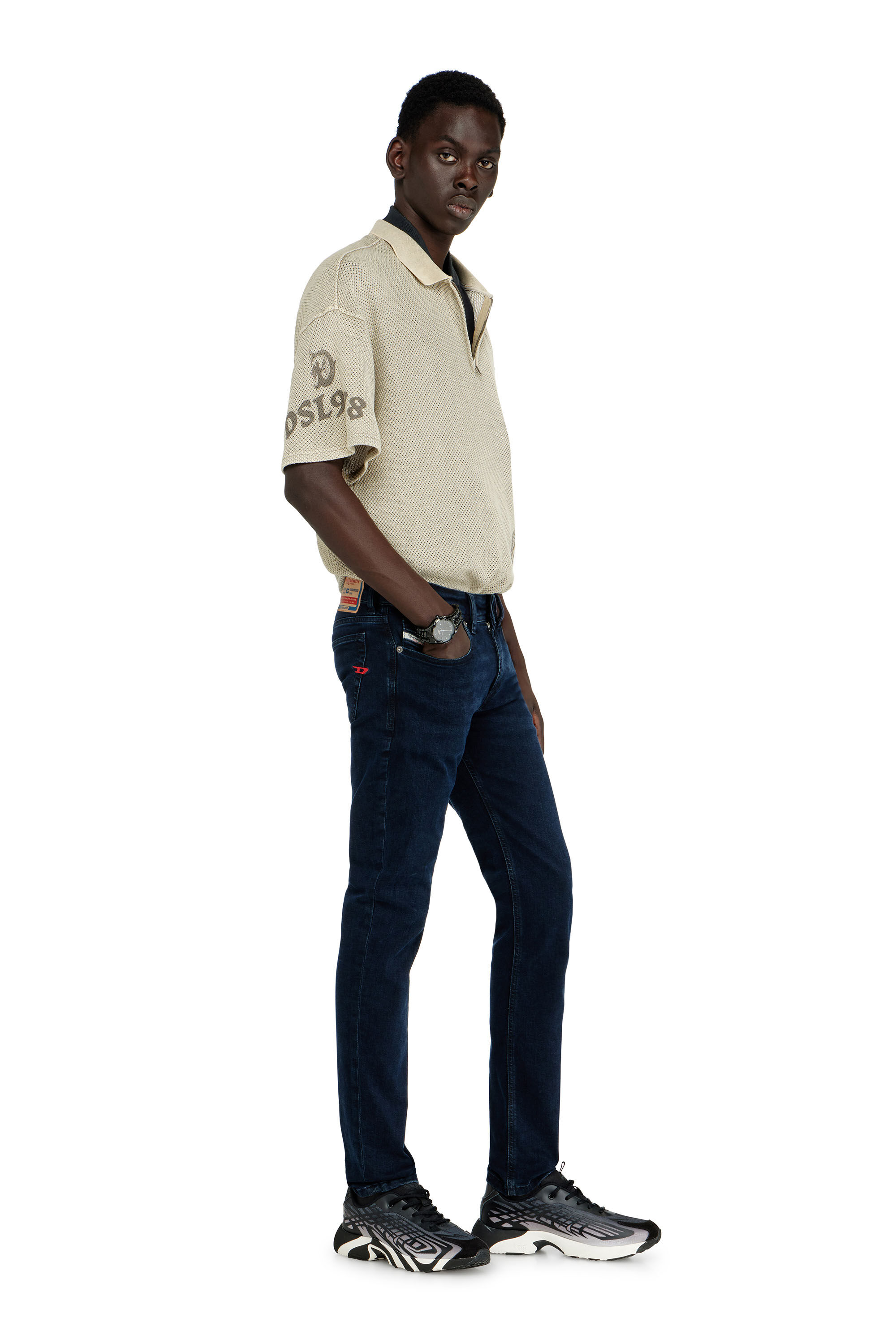 Diesel - Skinny Jeans 1979 Sleenker 0KBBG Homme, Bleu Fonc&eacute; - Image 2