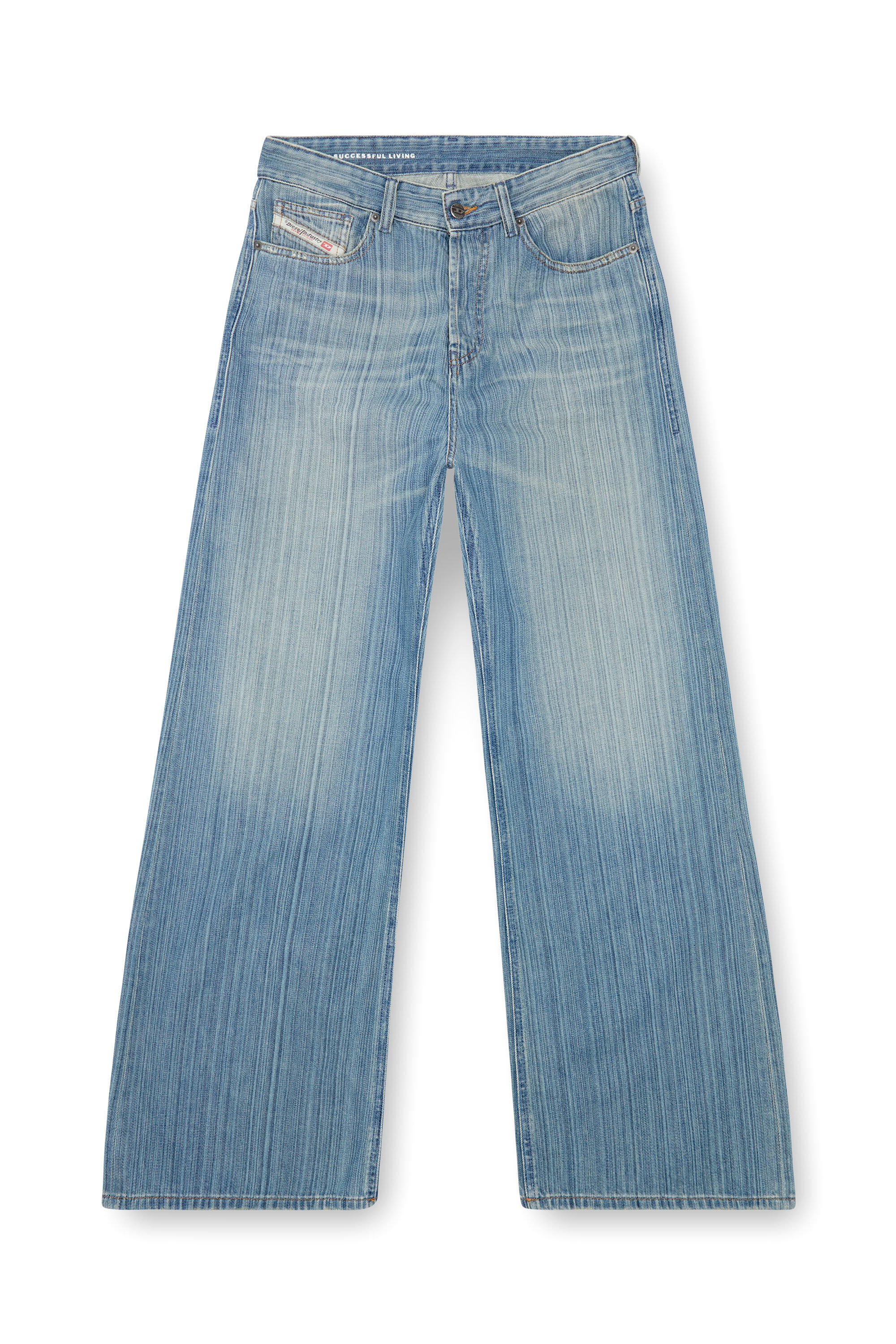 Diesel - Femme Straight Jeans 1996 D-Sire 09J87, Bleu moyen - Image 2