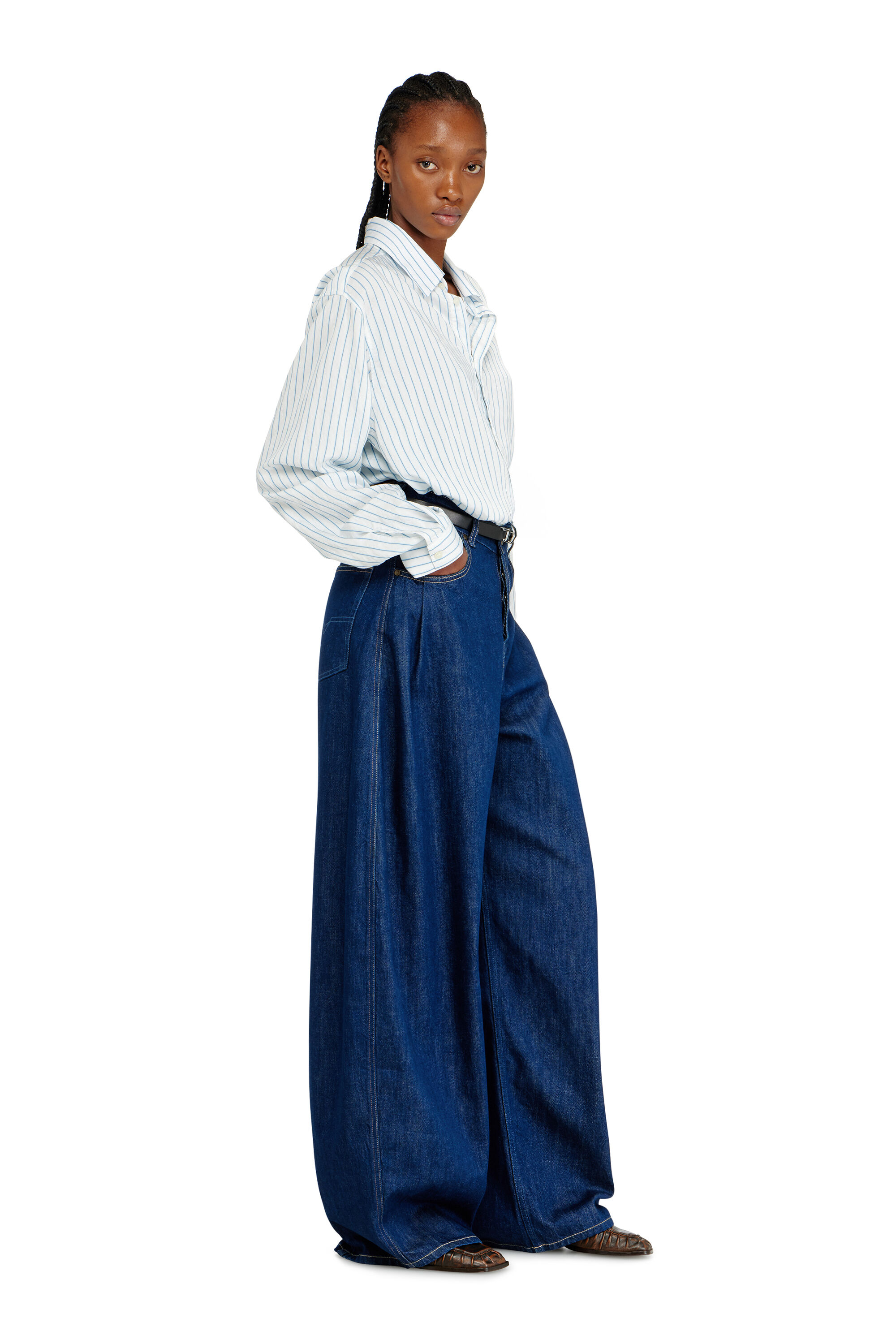 Diesel - Damen Relaxed Jeans 1987 D-Khelz 09Q09, Dunkelblau - 2