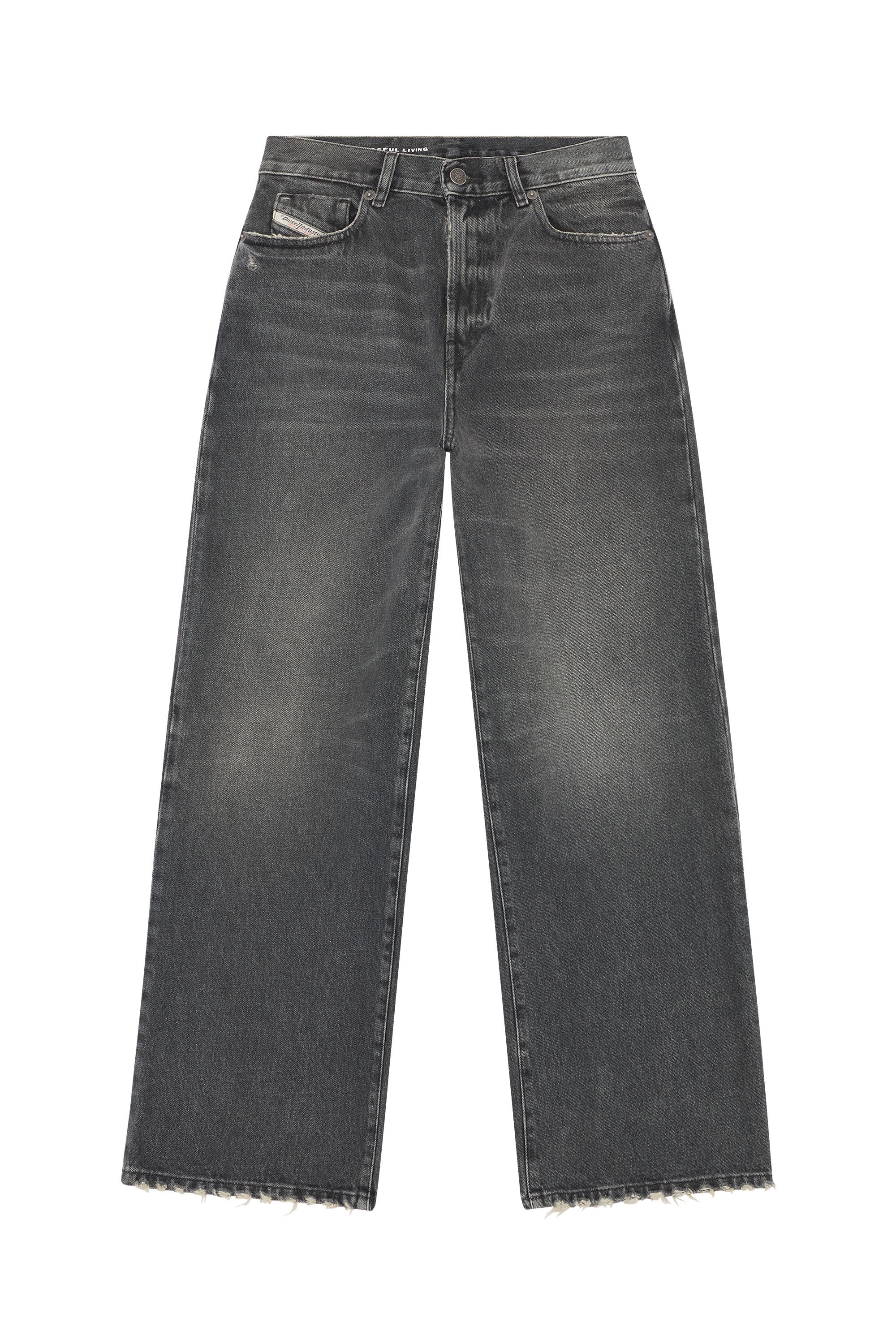Diesel - Bootcut and Flare Jeans 2000 Widee 007K8, Noir/Gris foncé - Image 2