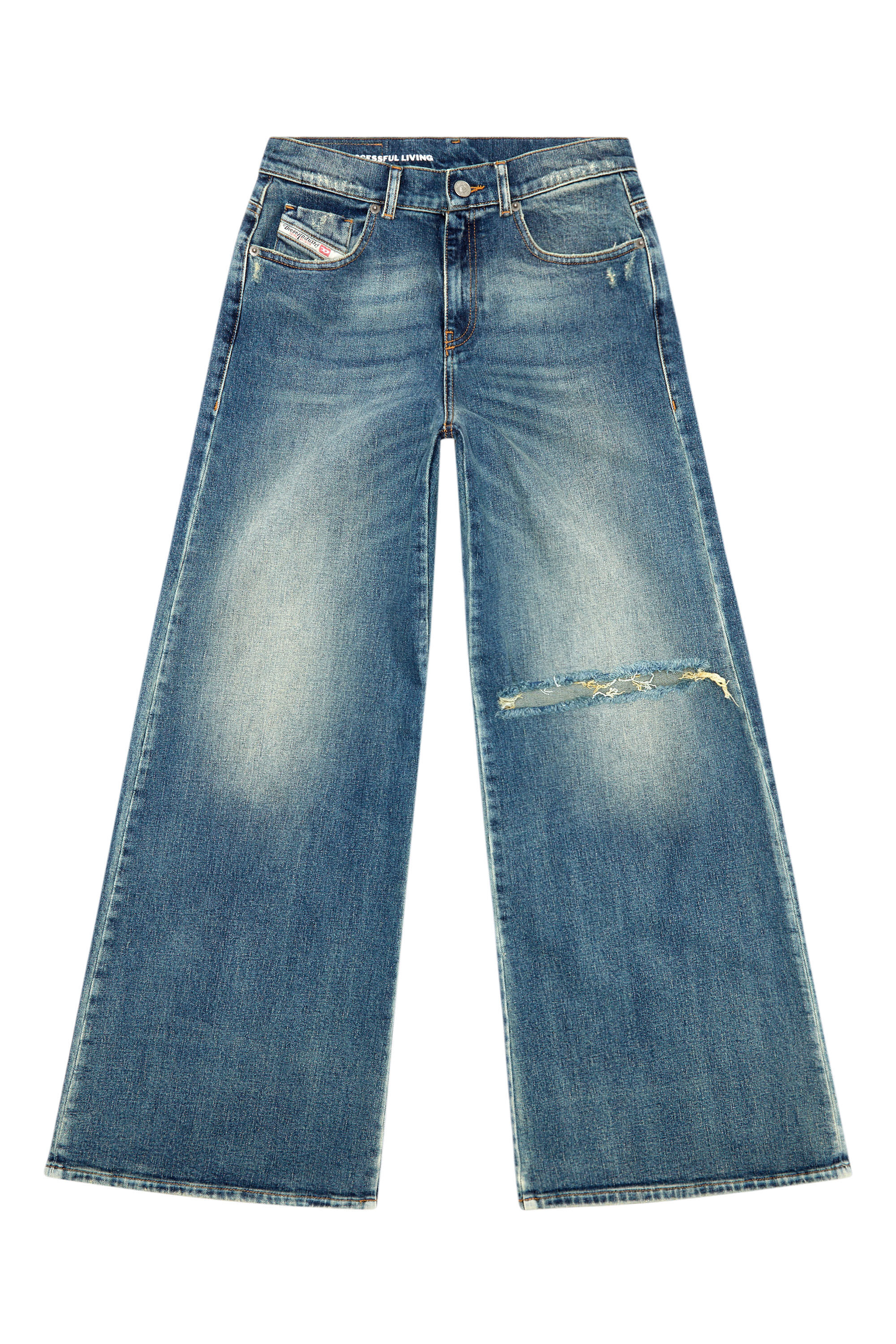 Diesel - Bootcut and Flare Jeans 1978 D-Akemi 007M5, Blu medio - Image 2