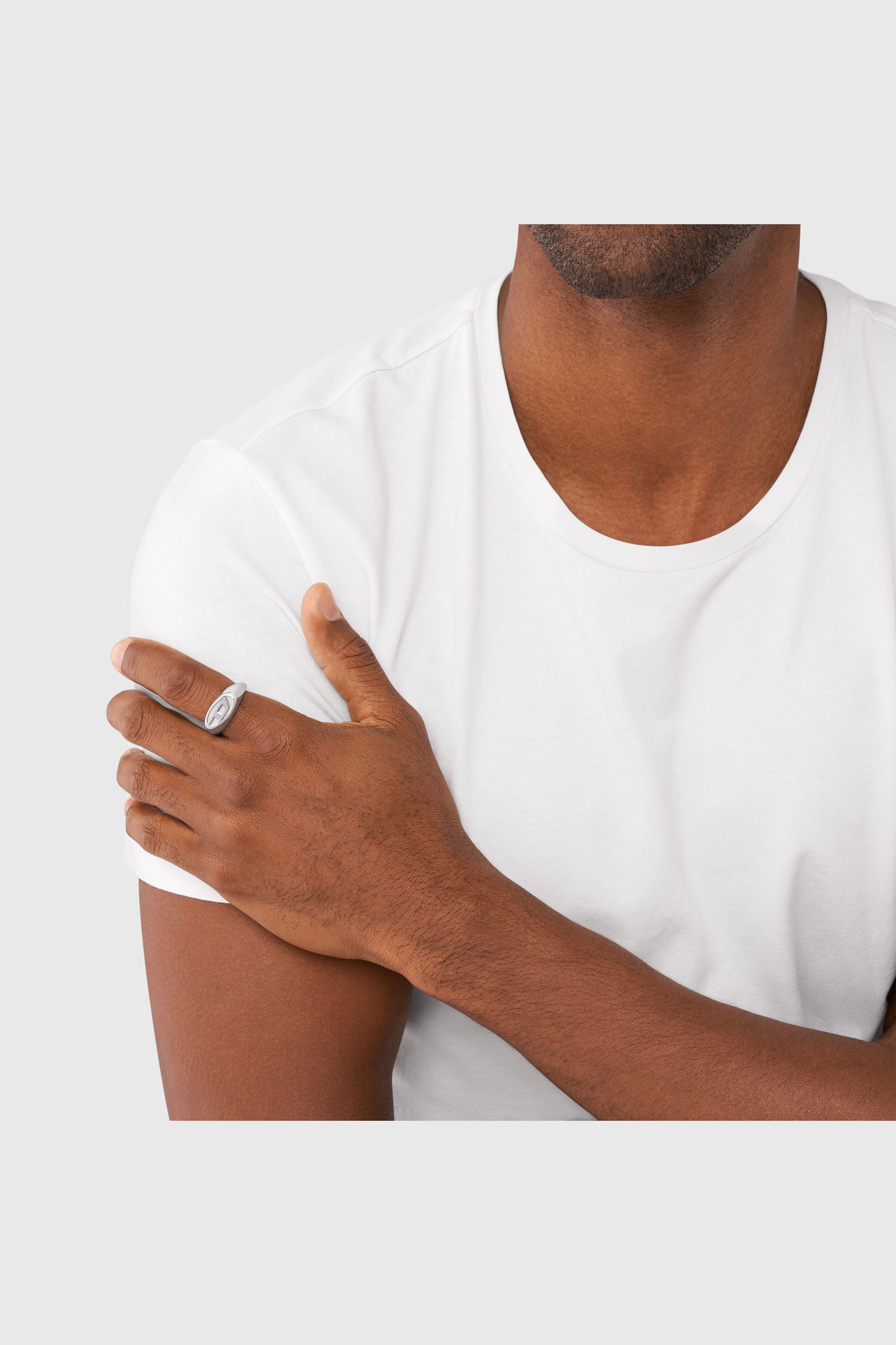 Diesel - DX1475, Unisex Siegelring aus Edelstahl in Silber - 4