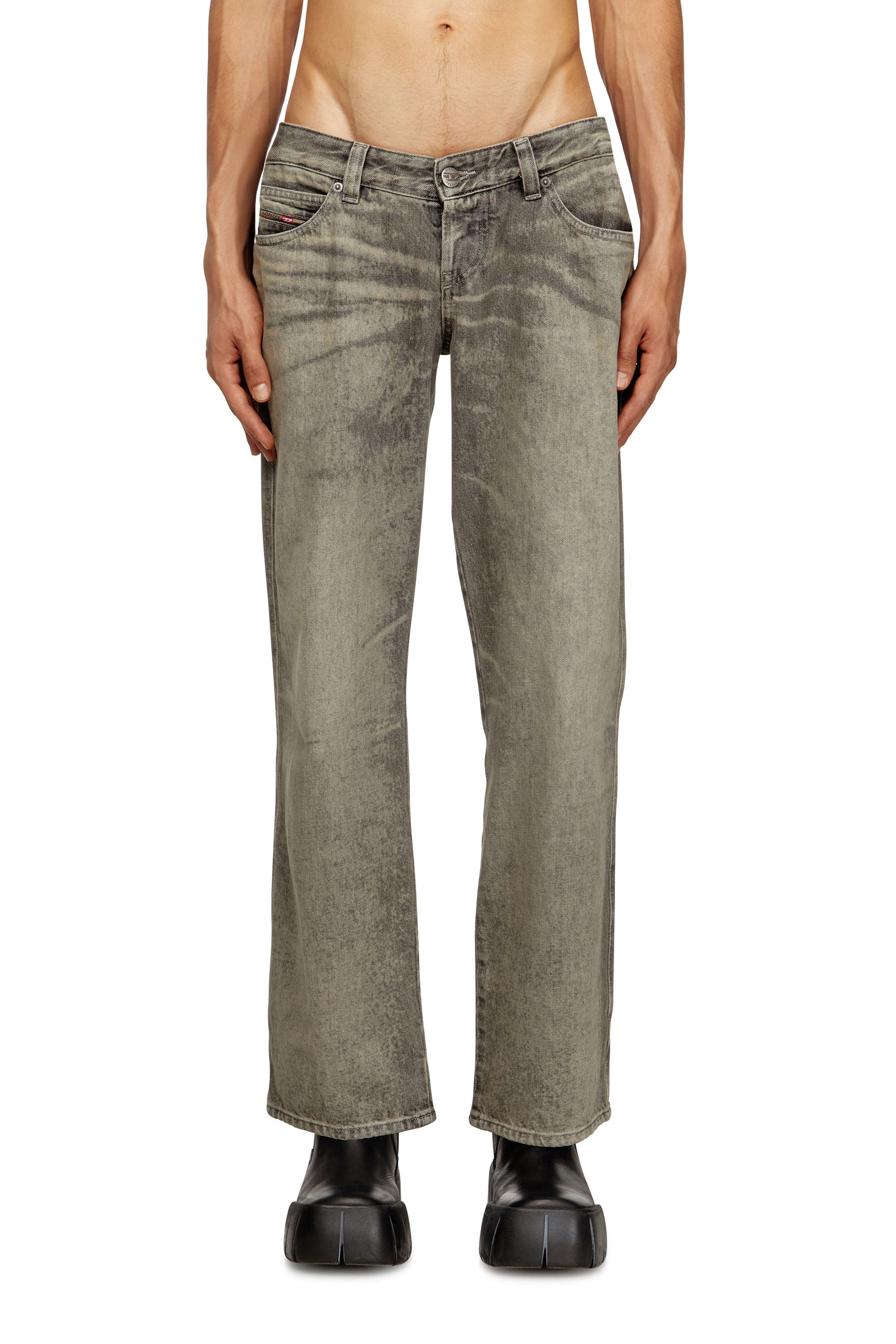 Diesel - Regular Jeans D-Im 007DR Uomo, Grigio - Image 3