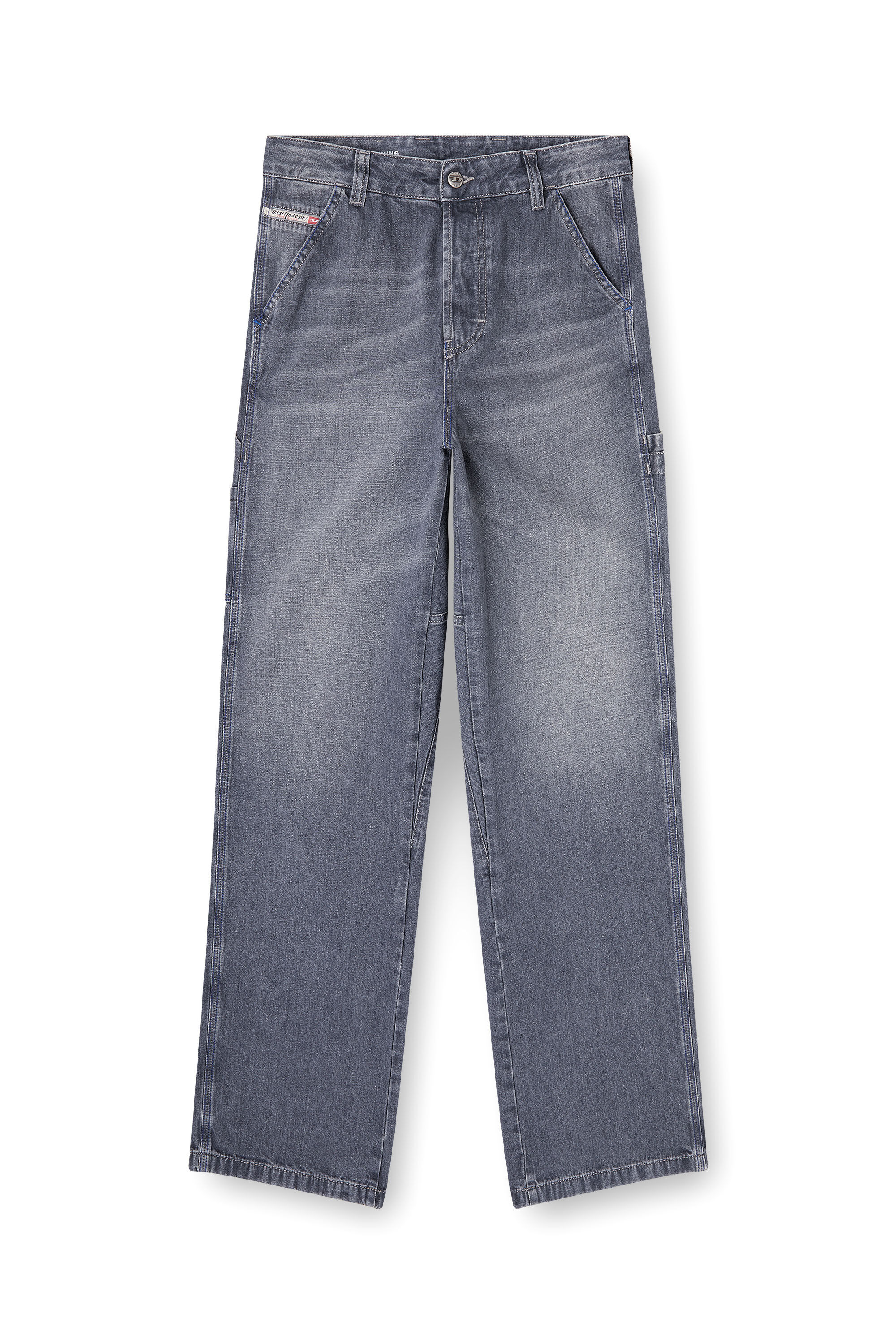 Diesel - Relaxed Jeans D-Livery 09N83 Uomo, Grigio - Image 2